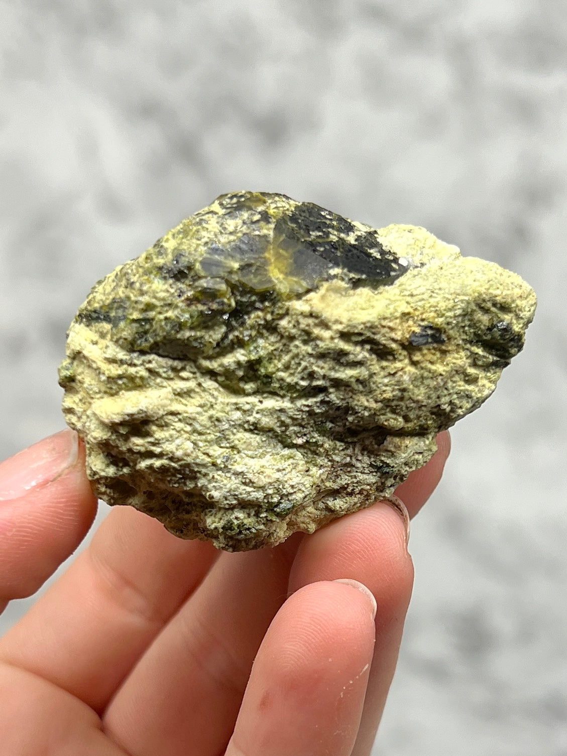 Green Garnet Specimen