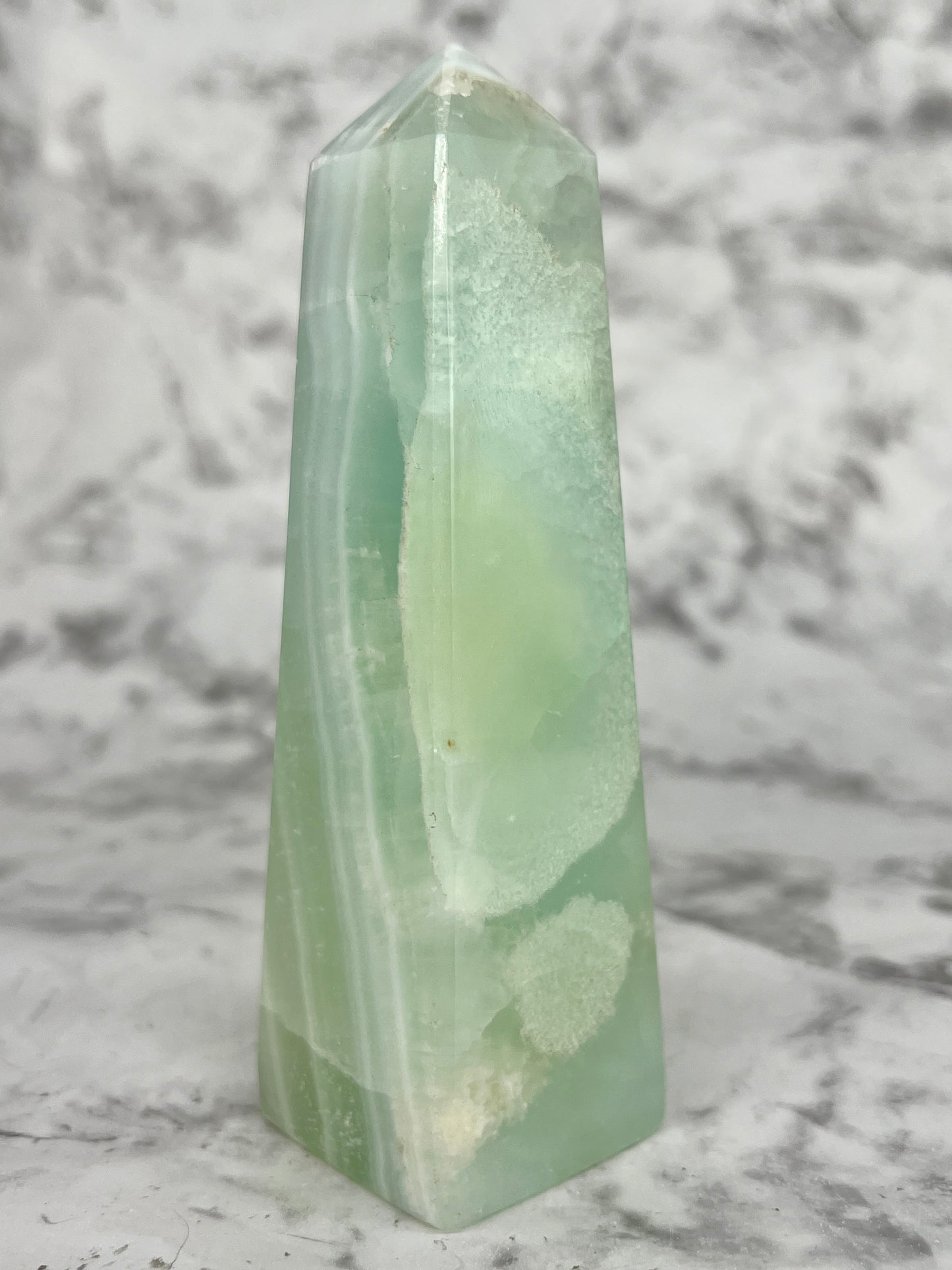 Pistachio Calcite Tower