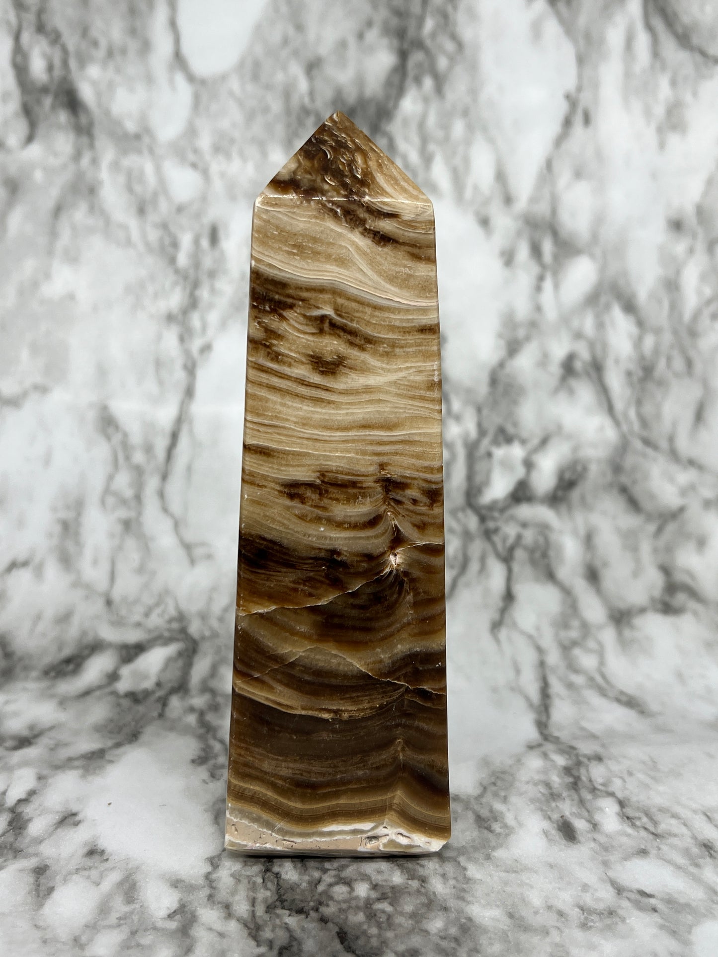 Chocolate Calcite XL tower