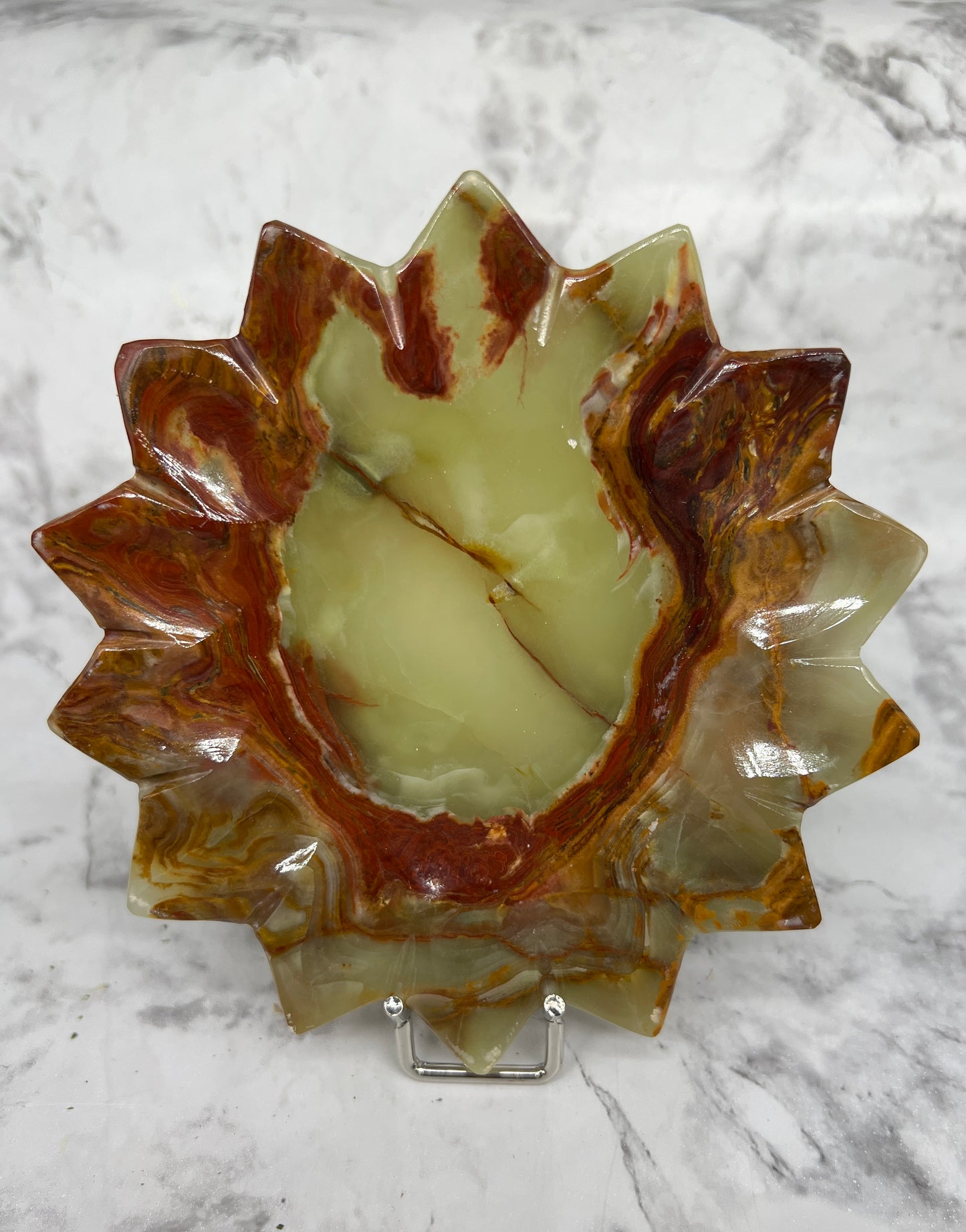 Onyx Sunflower Bowl / Carving