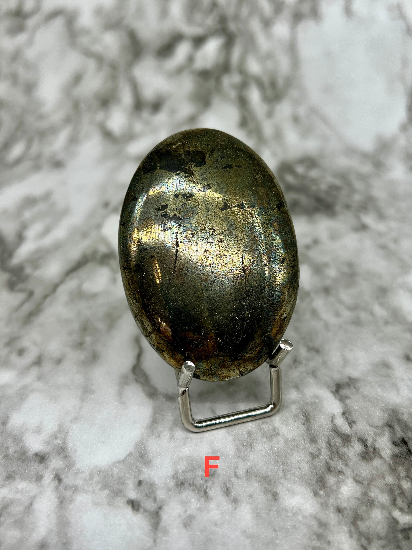 Pyrite Palm Stone