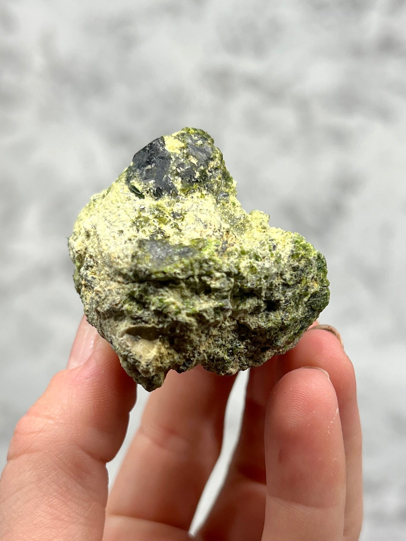 Green Garnet Specimen