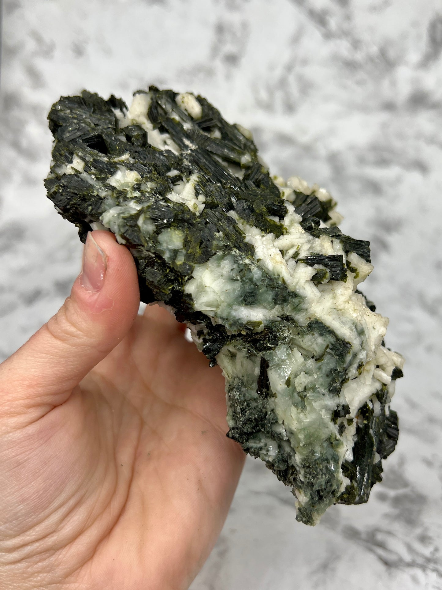 Black & Green Epidote Large Specimen