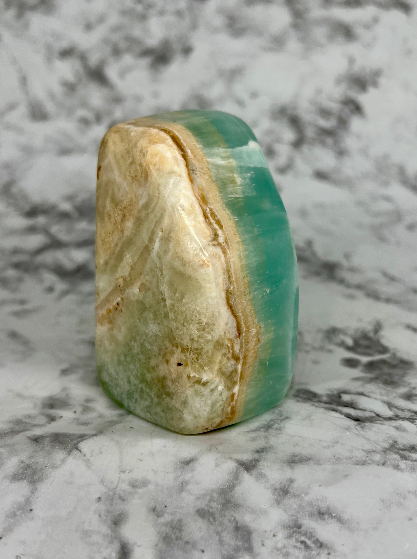 Aqua Caribbean Calcite Freeform