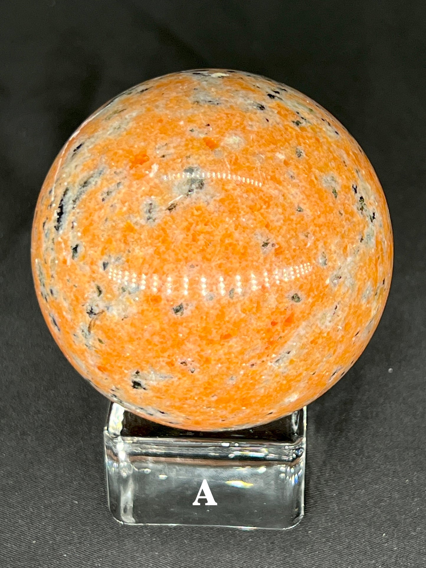 Sunstone with Apatite Sphere