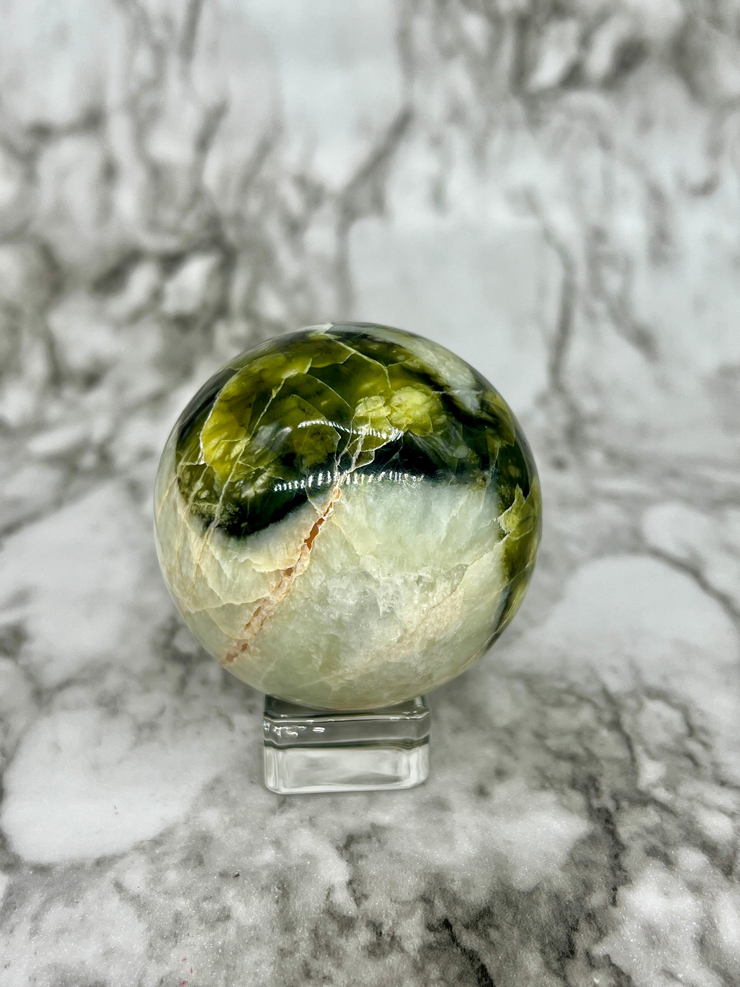 Rutile Serpentine Sphere