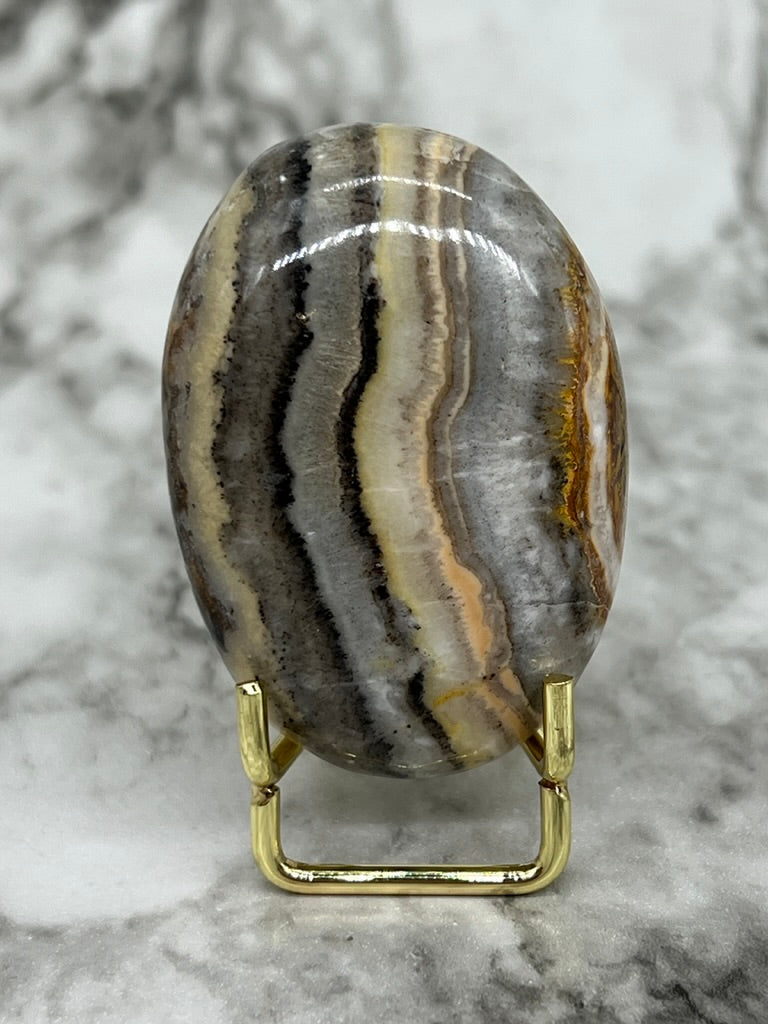 Pakistani Banded Jasper Palm Stone