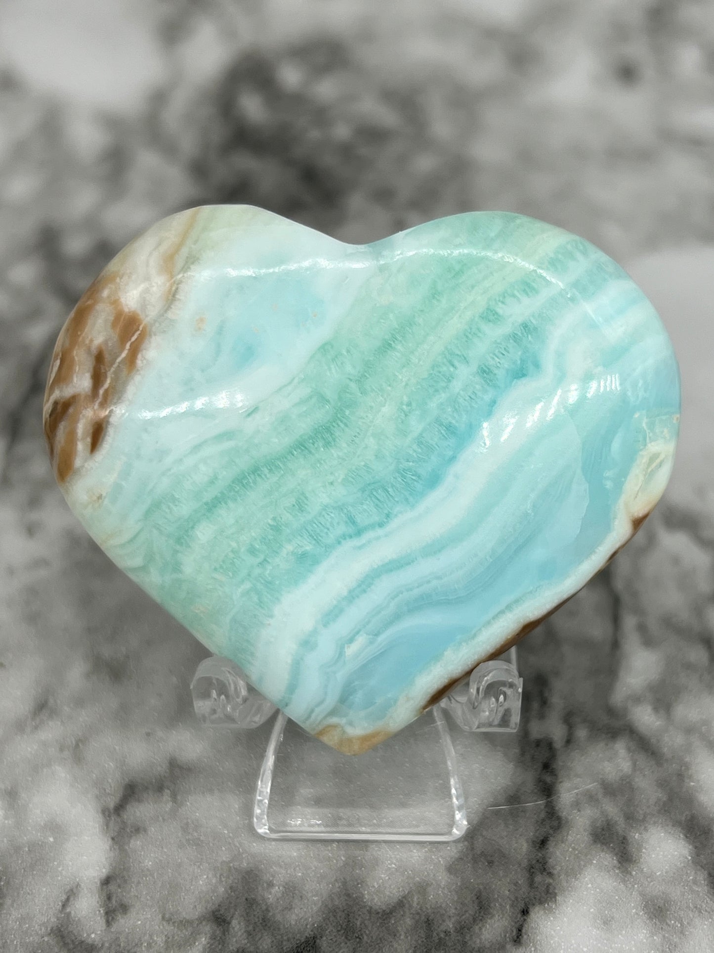 Caribbean Calcite Heart