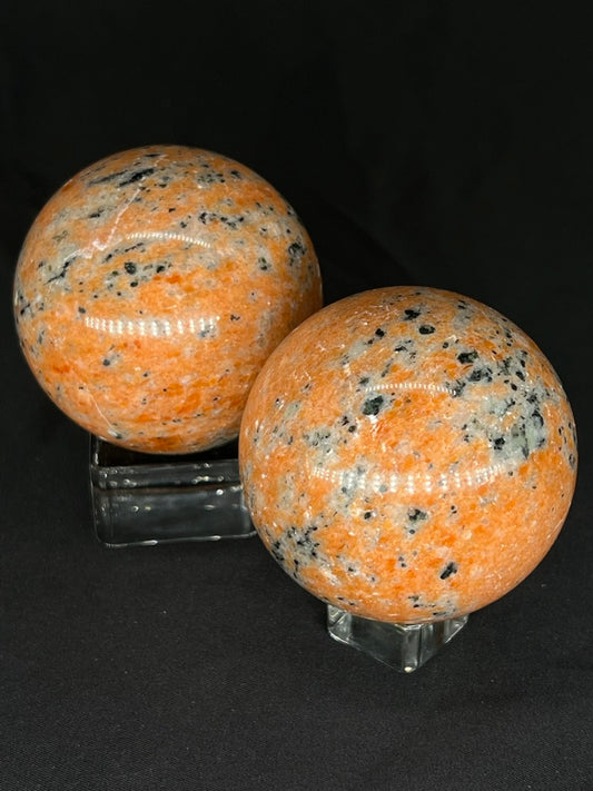 Sunstone with Apatite Sphere