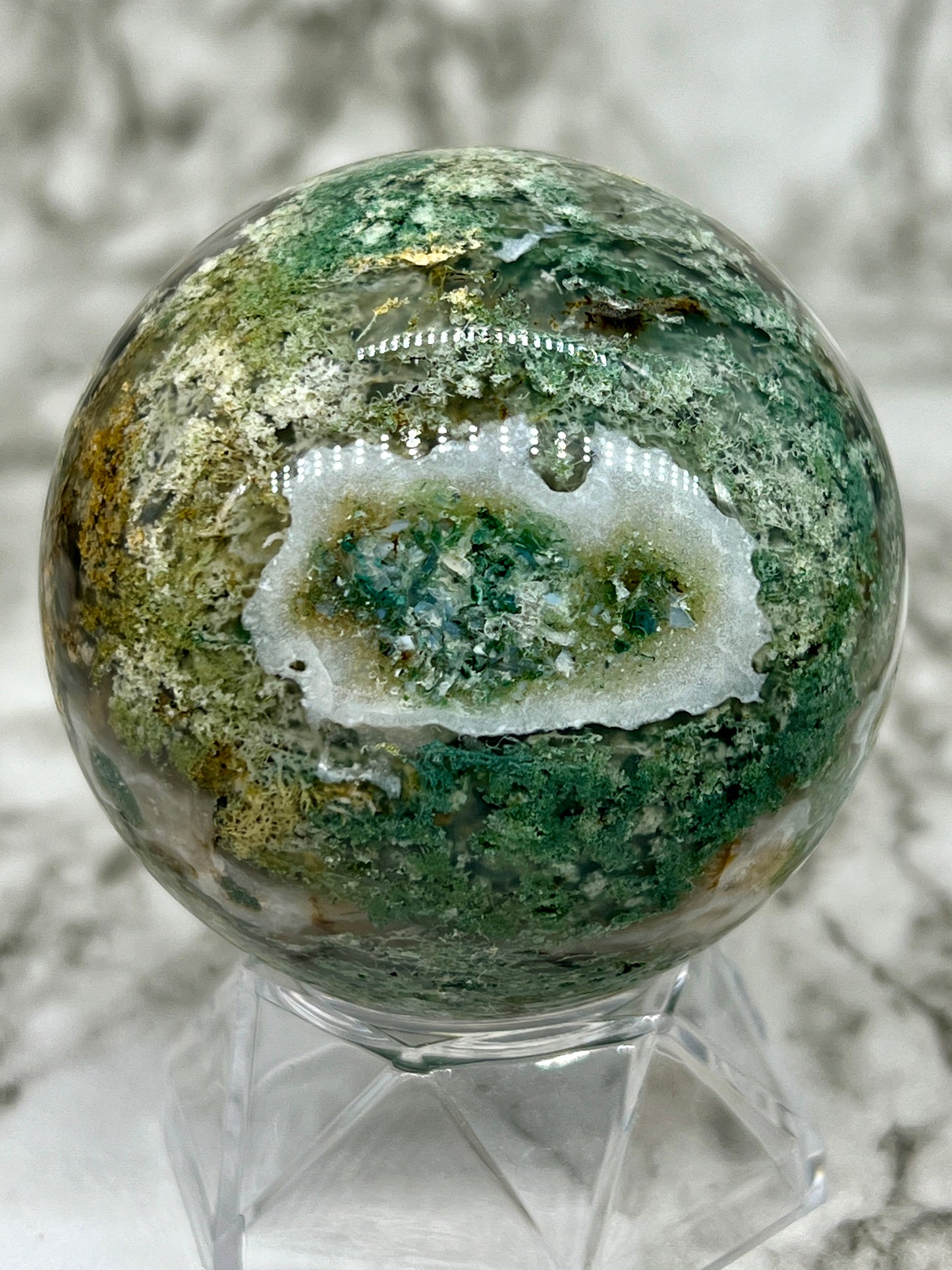 Moss Agate Sphere