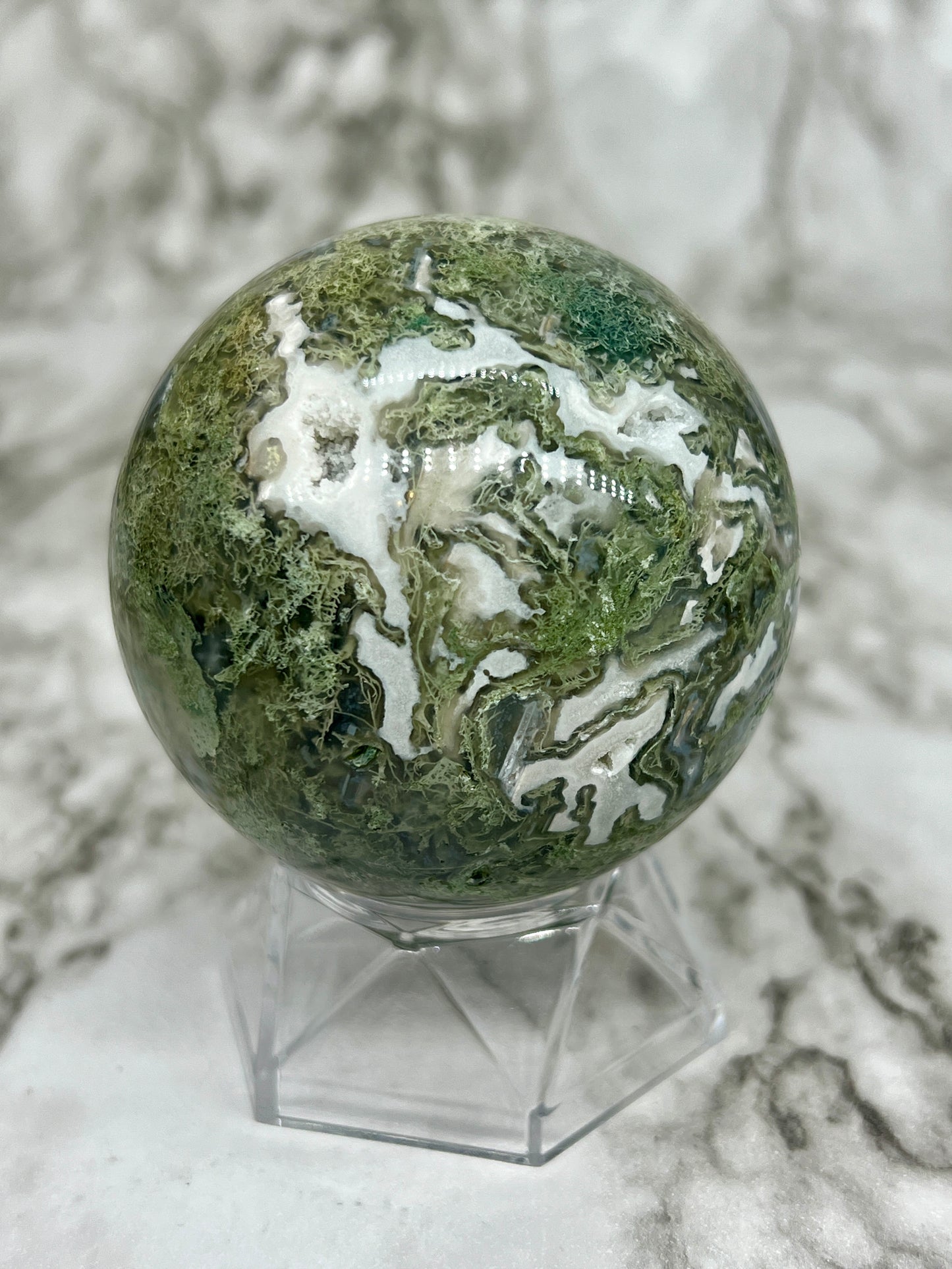 Moss Agate Sphere