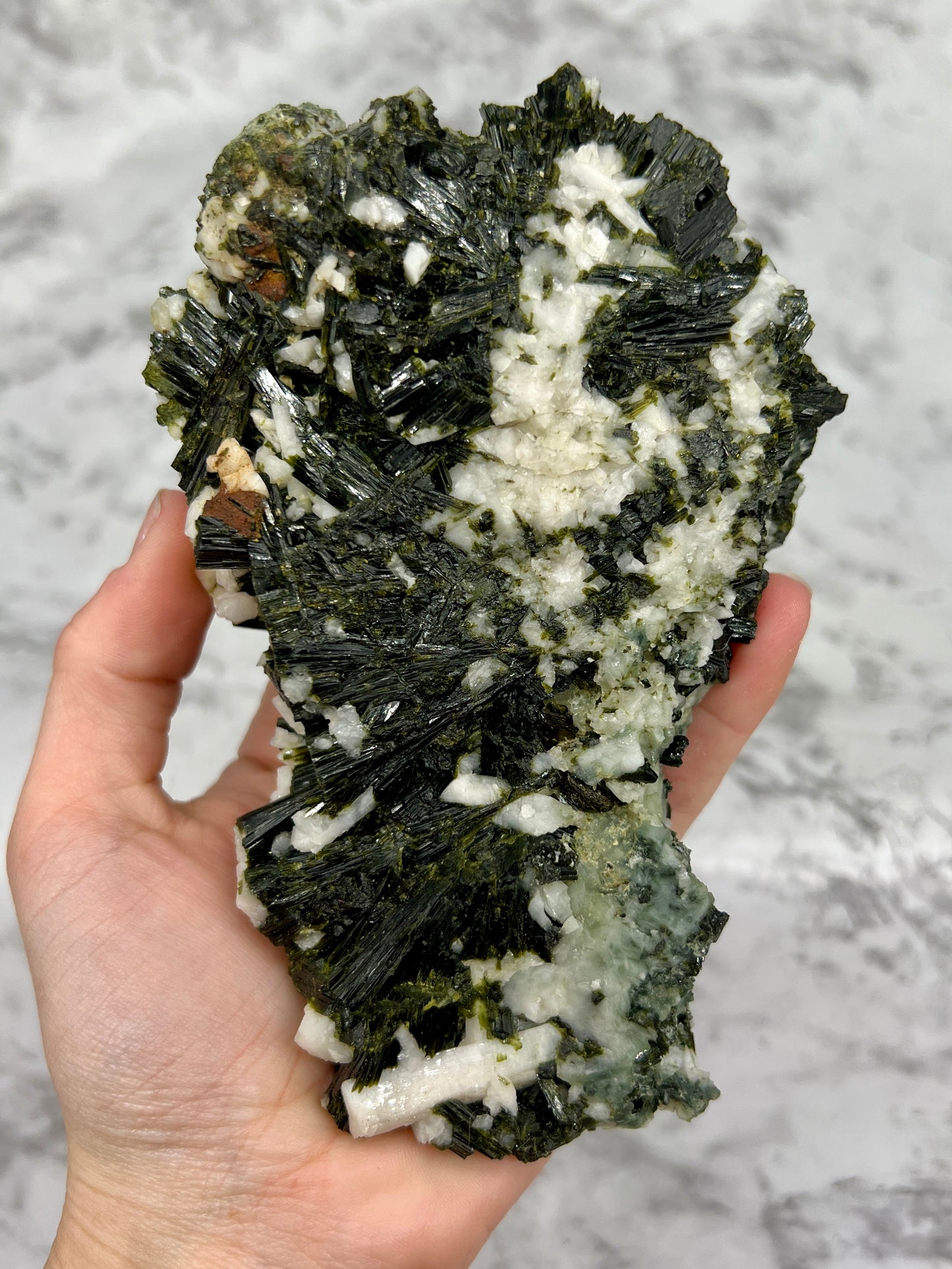 Black & Green Epidote Large Specimen