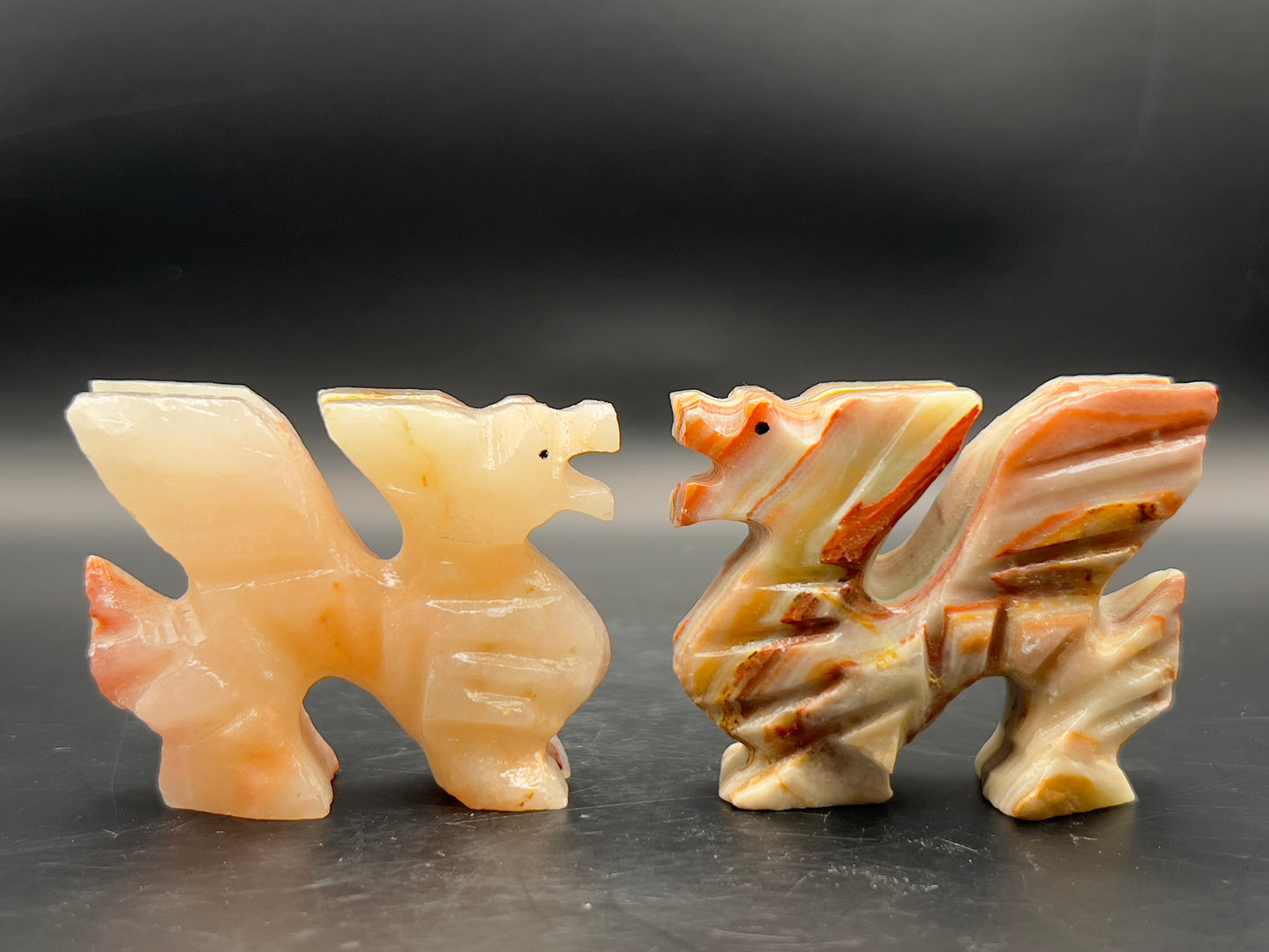 Onyx Dragon Carving