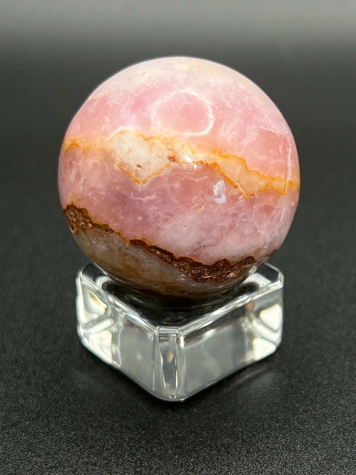 Pink Aragonite Sphere ✦Rare find✦