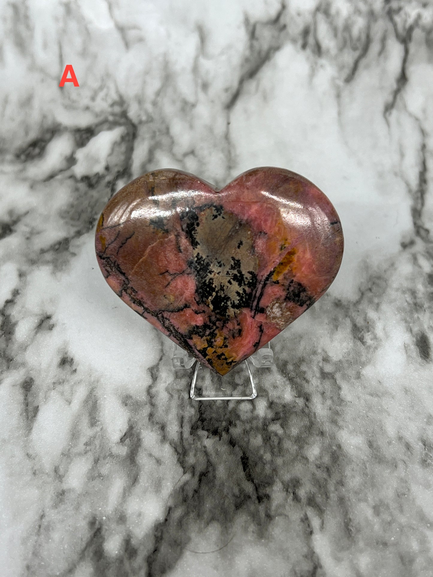 Rhodonite Heart