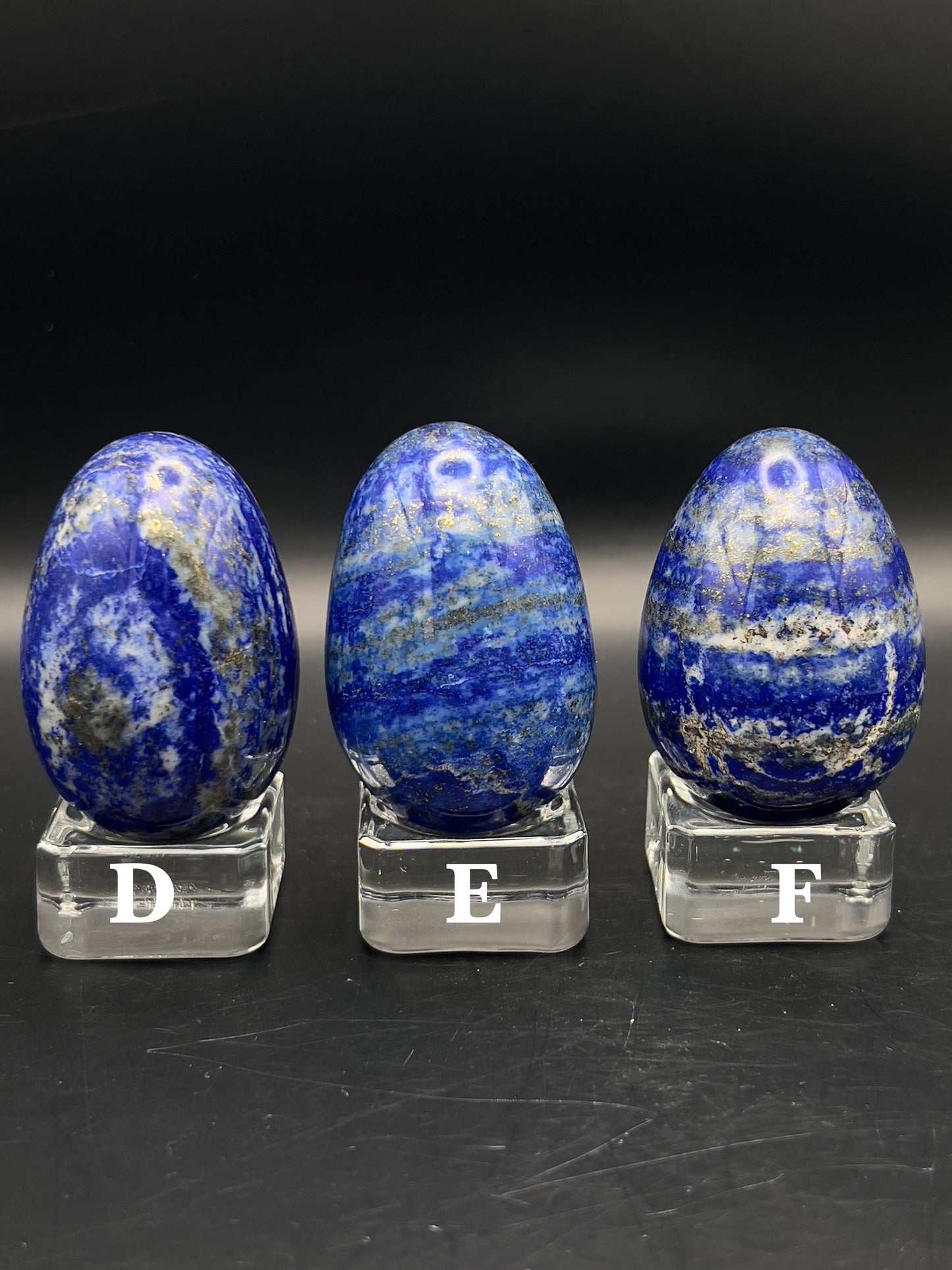 High Quality UV-Reactive Lapis Egg Carving