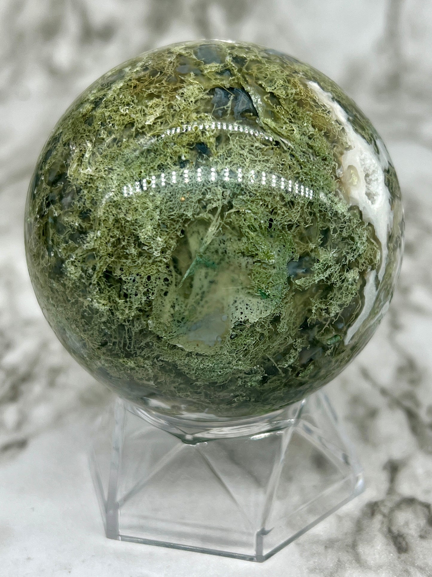 Moss Agate Sphere