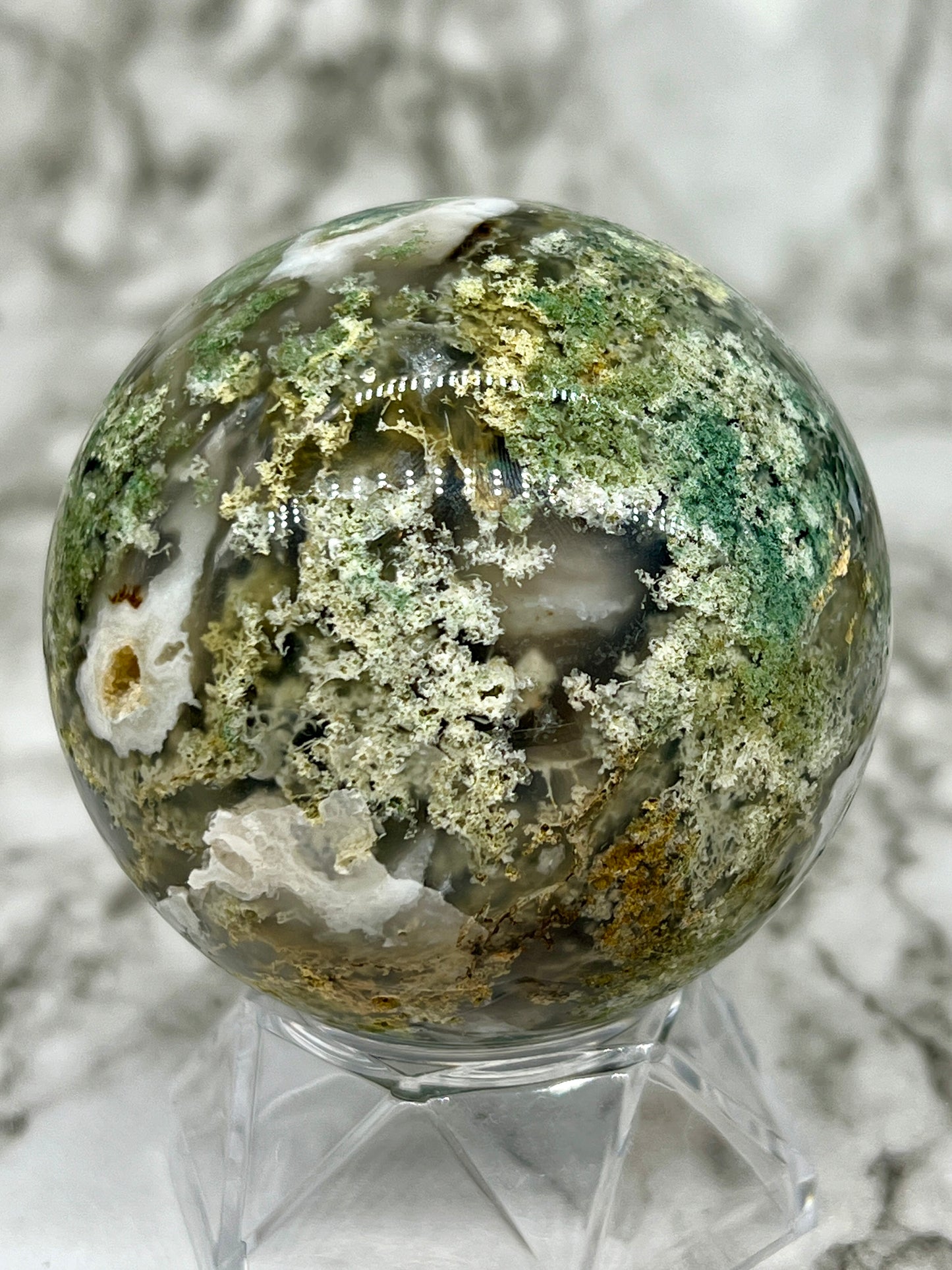 Moss Agate Sphere