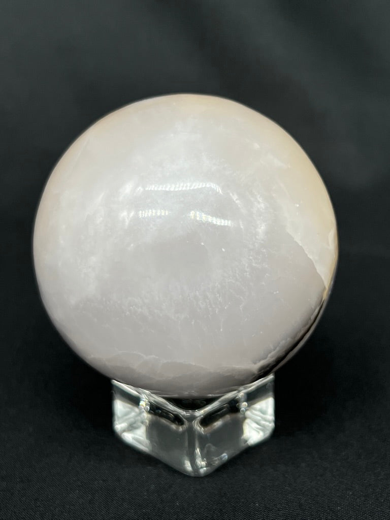 UV-Reactive Smokey-Pink Mangano Sphere