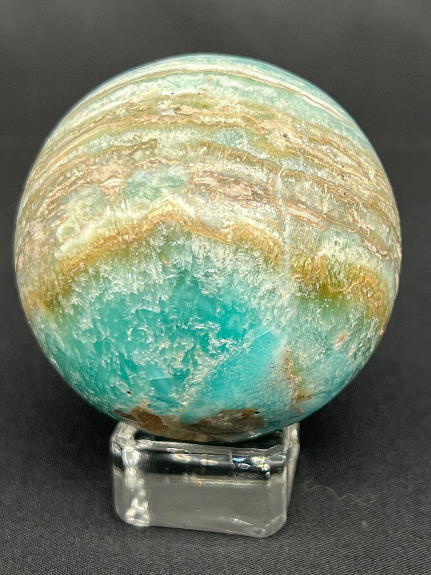 Blue Aragonite & Smithsonite Sphere