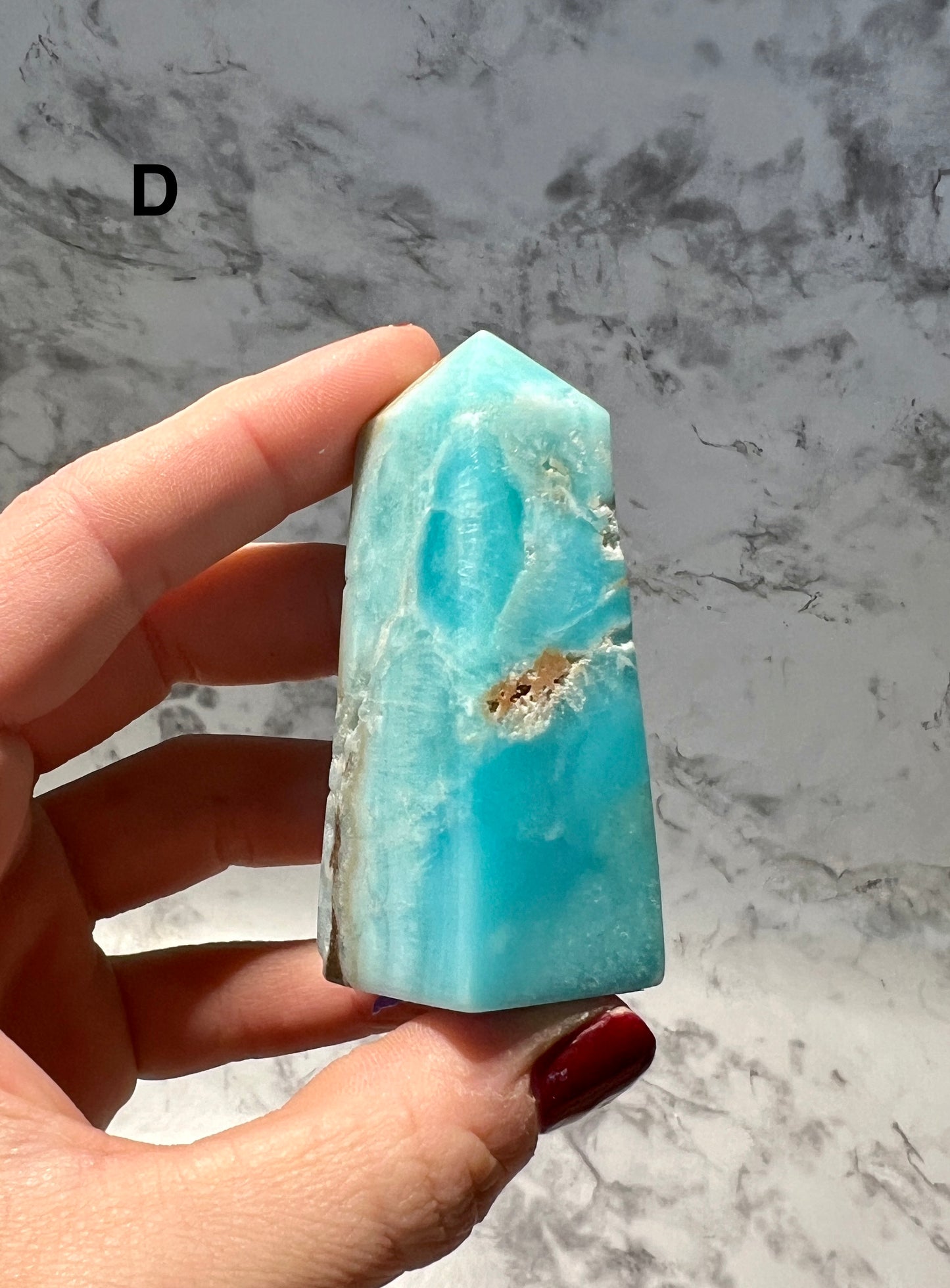 Blue Aragonite Tower