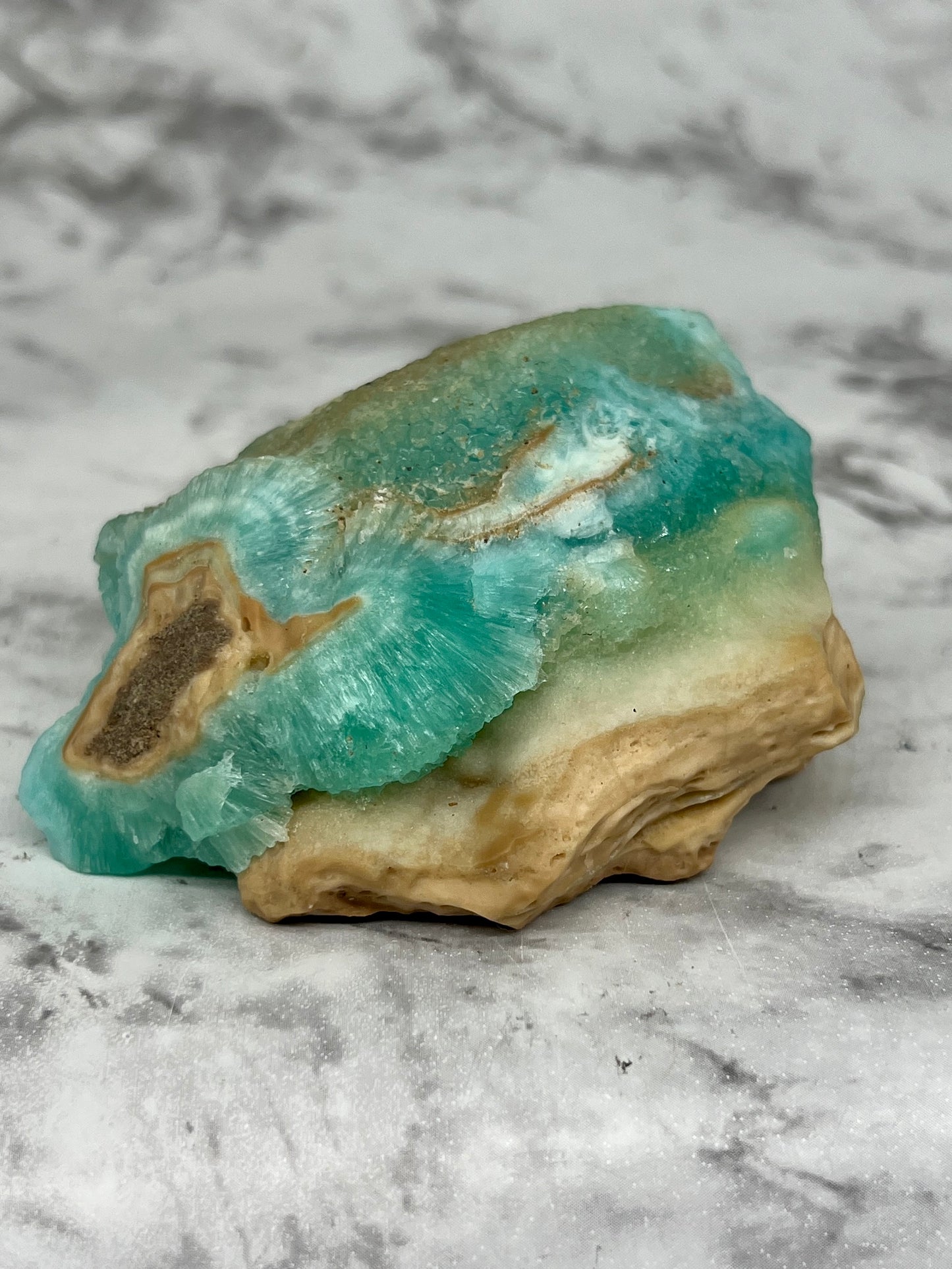 Blue Aragonite & Smithsonite Specimen