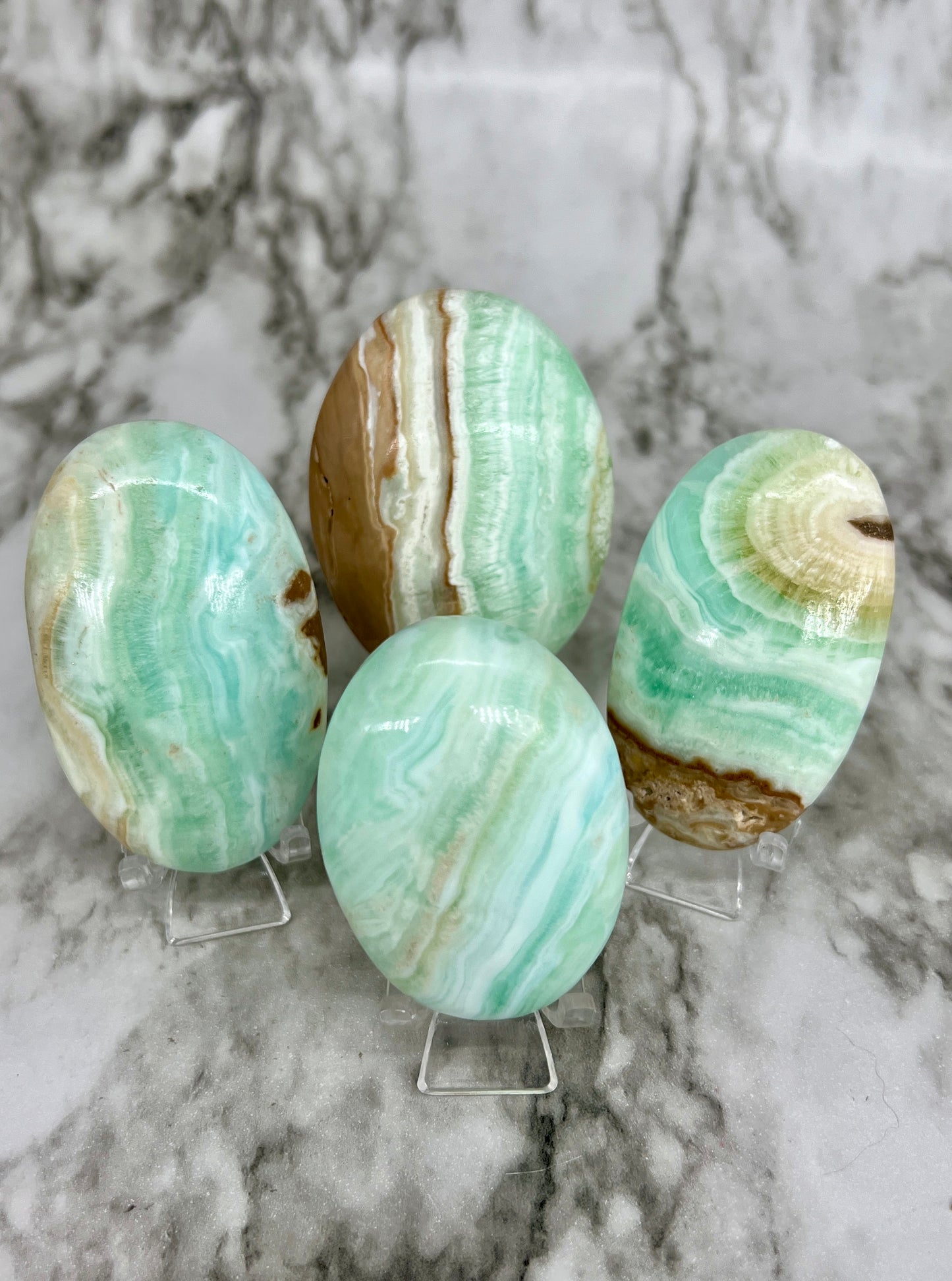 Aqua Caribbean Calcite Palm