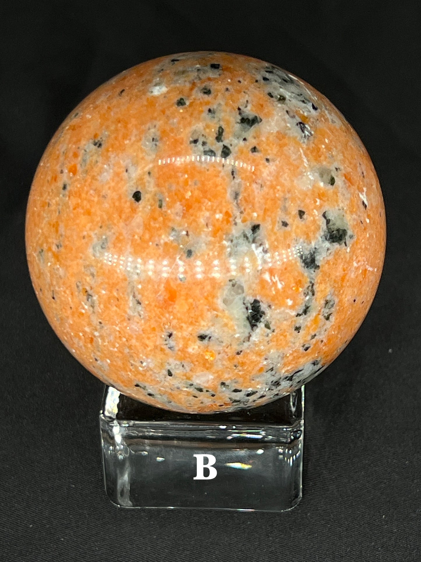 Sunstone with Apatite Sphere