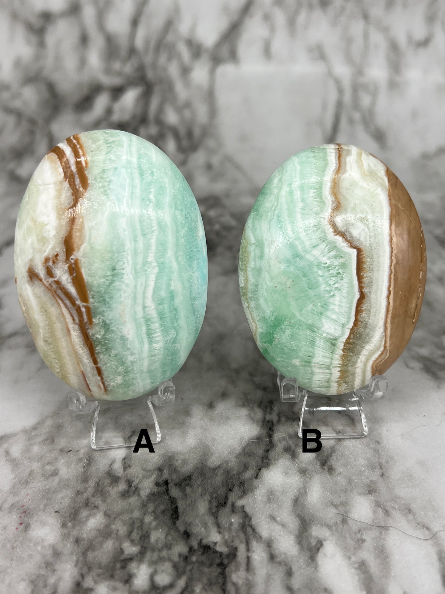 Aqua Caribbean Calcite Palm