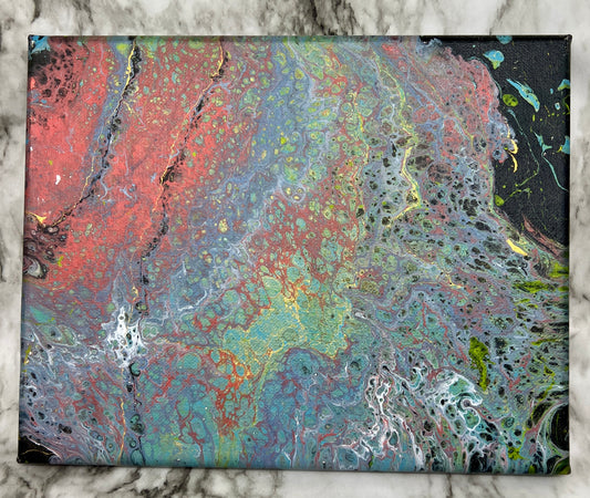 "Rainbows" Fluid Painting