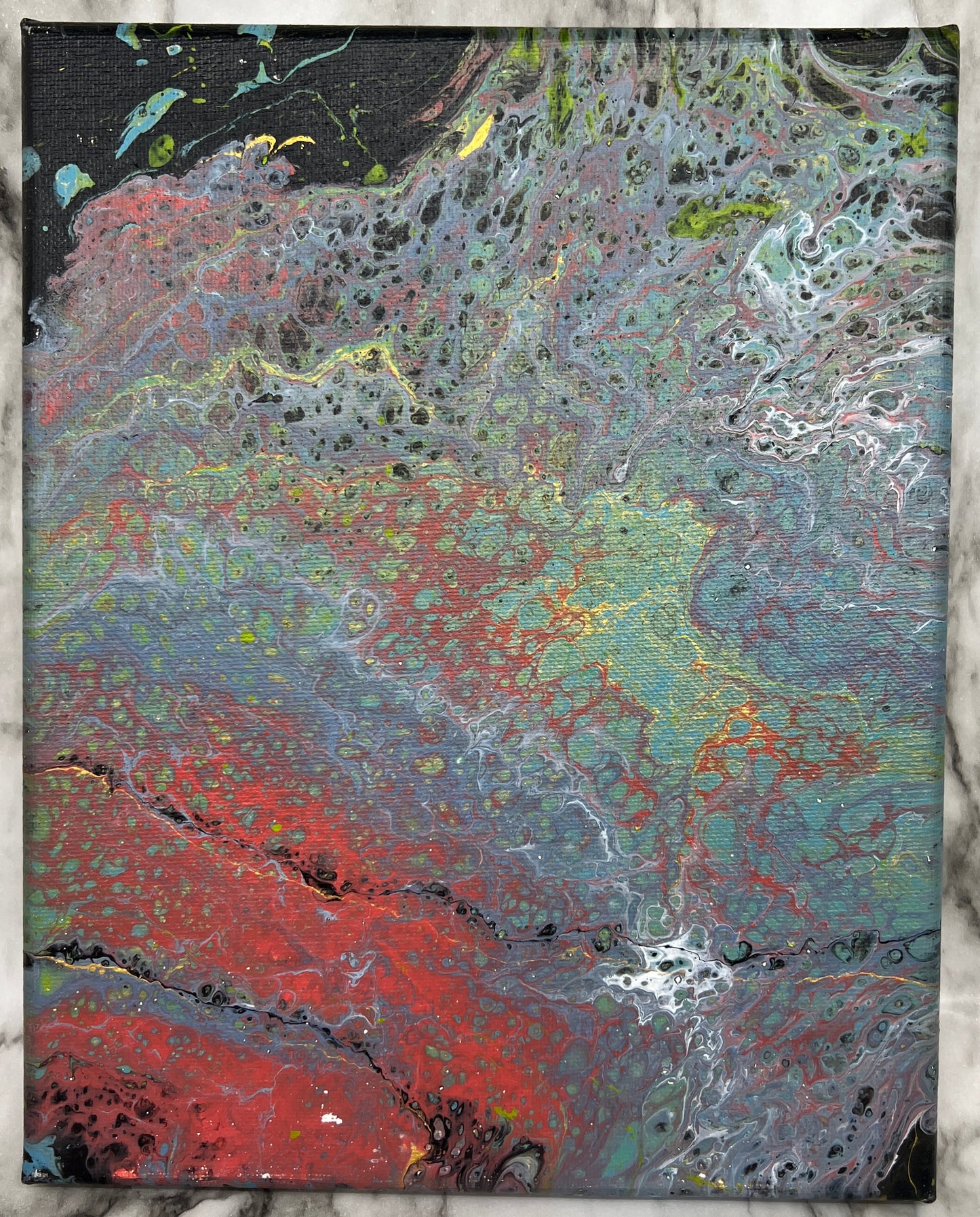 "Rainbows" Fluid Painting