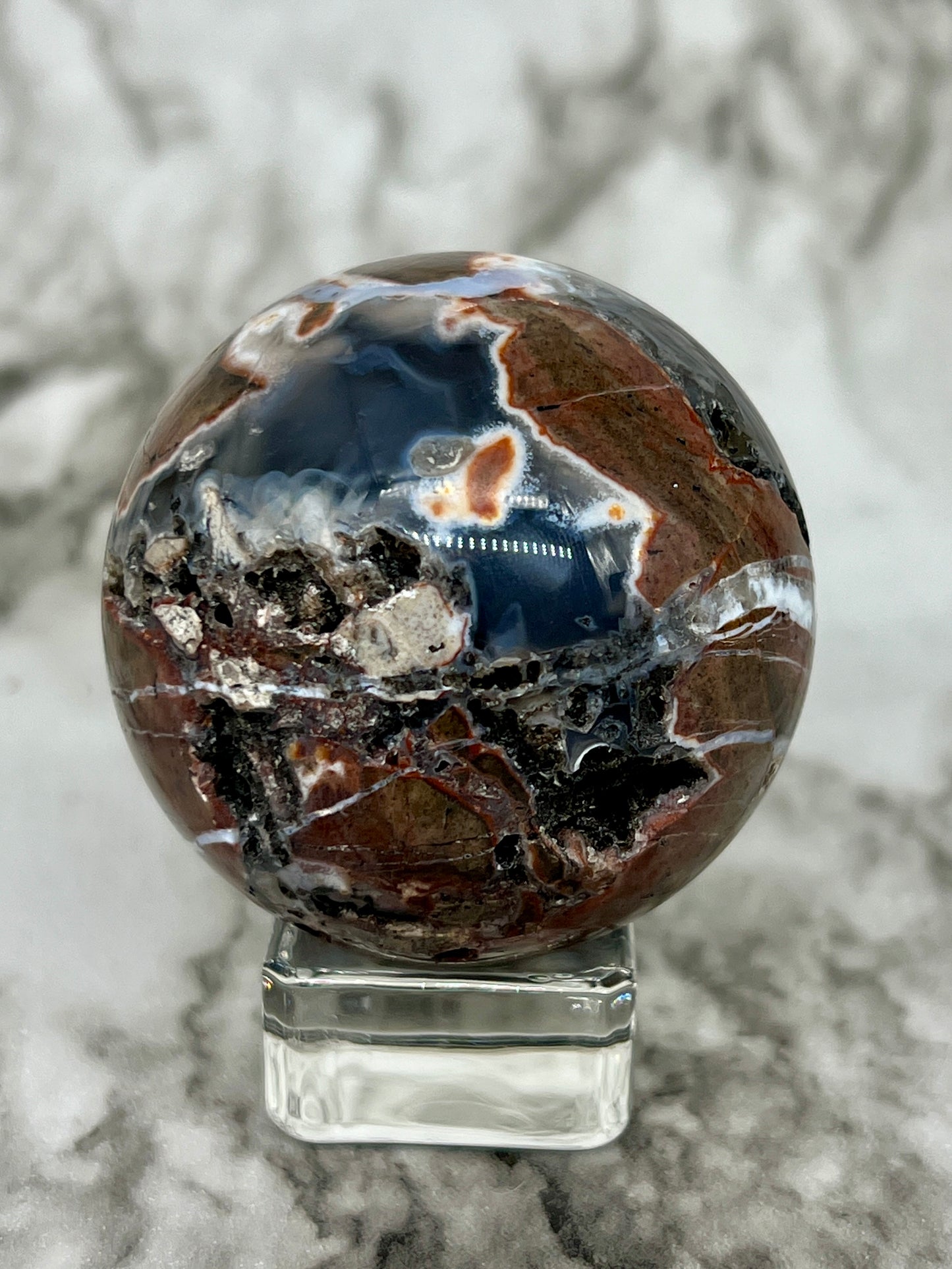 Football Agate Sphere