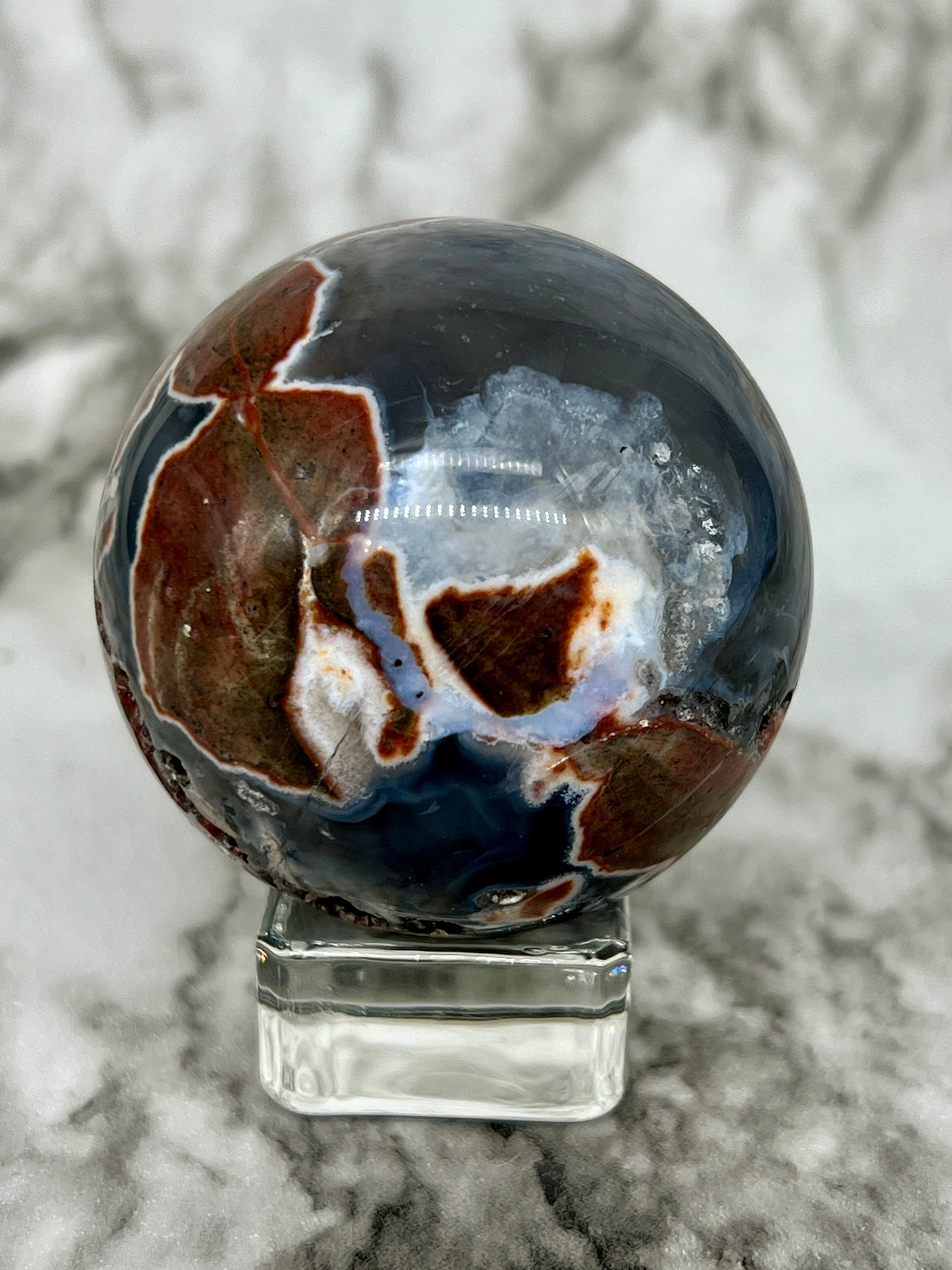 Football Agate Sphere