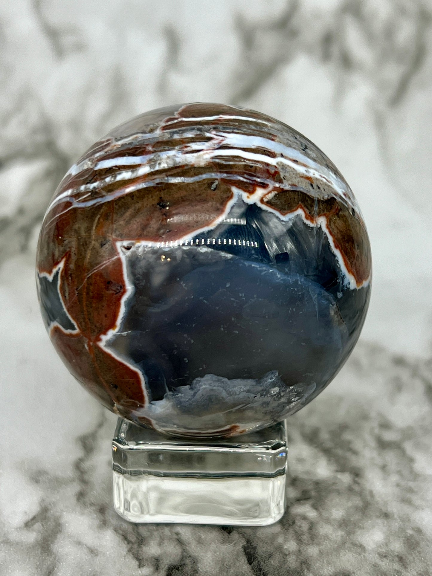 Football Agate Sphere