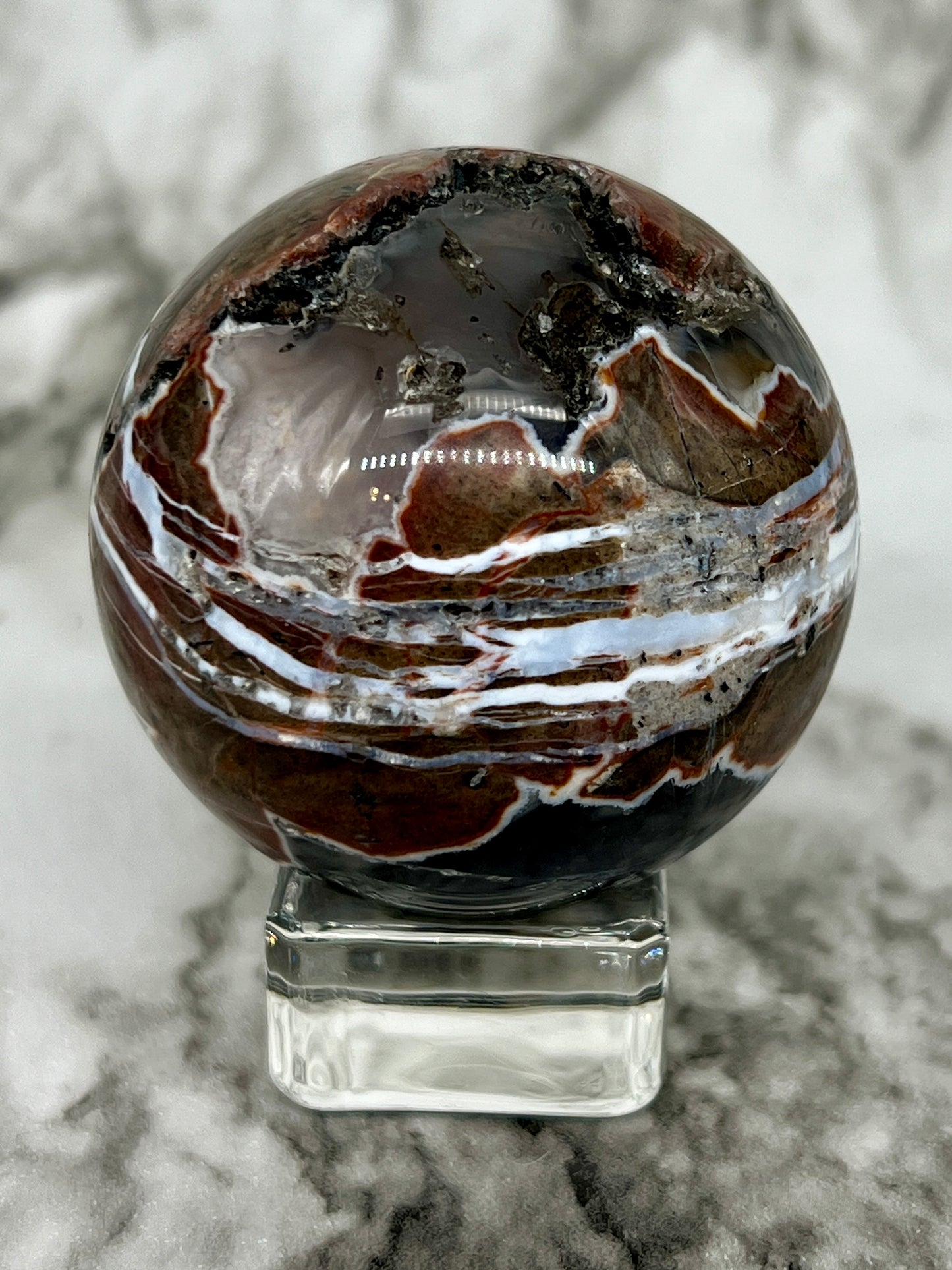 Football Agate Sphere