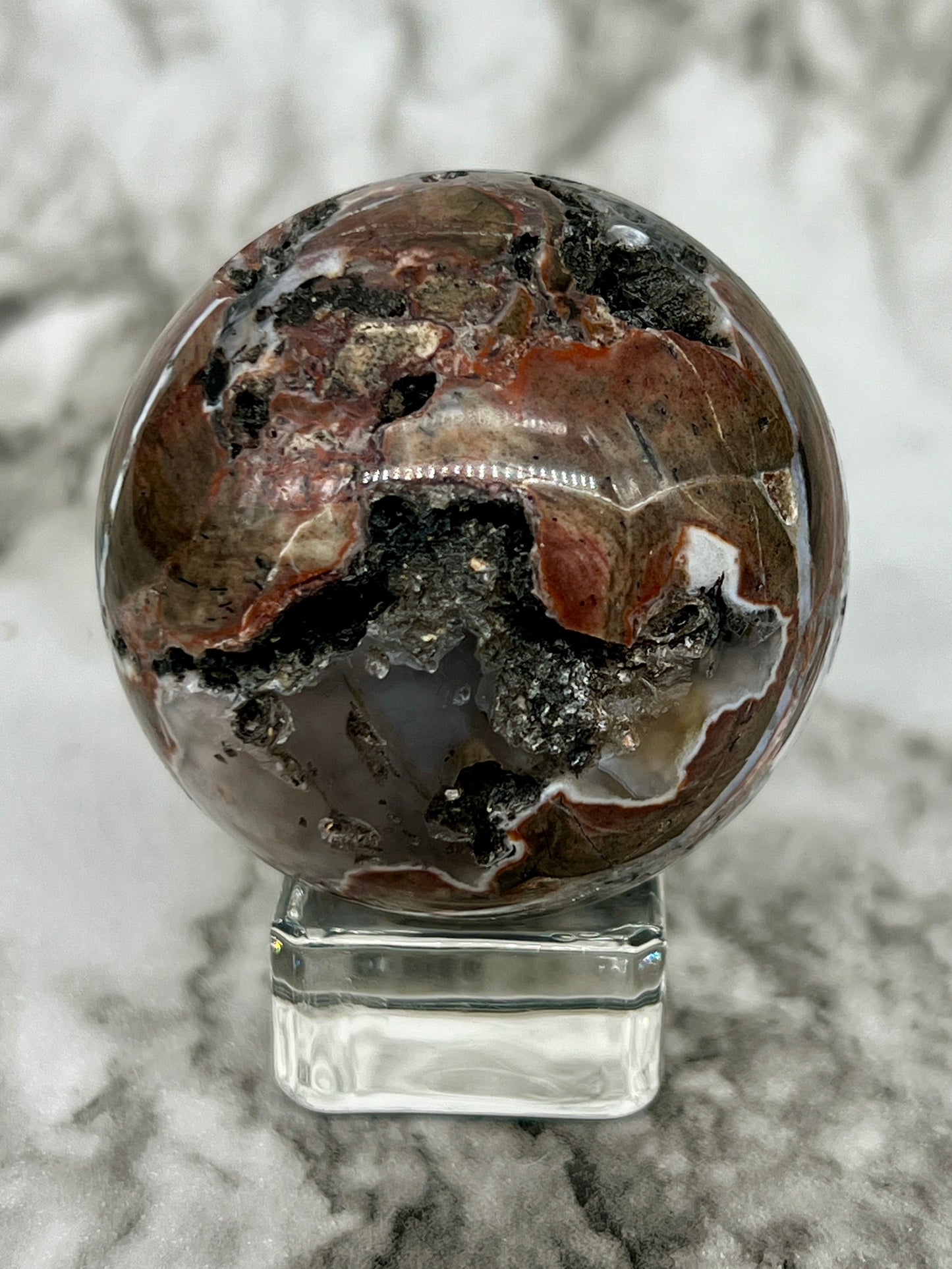 Football Agate Sphere