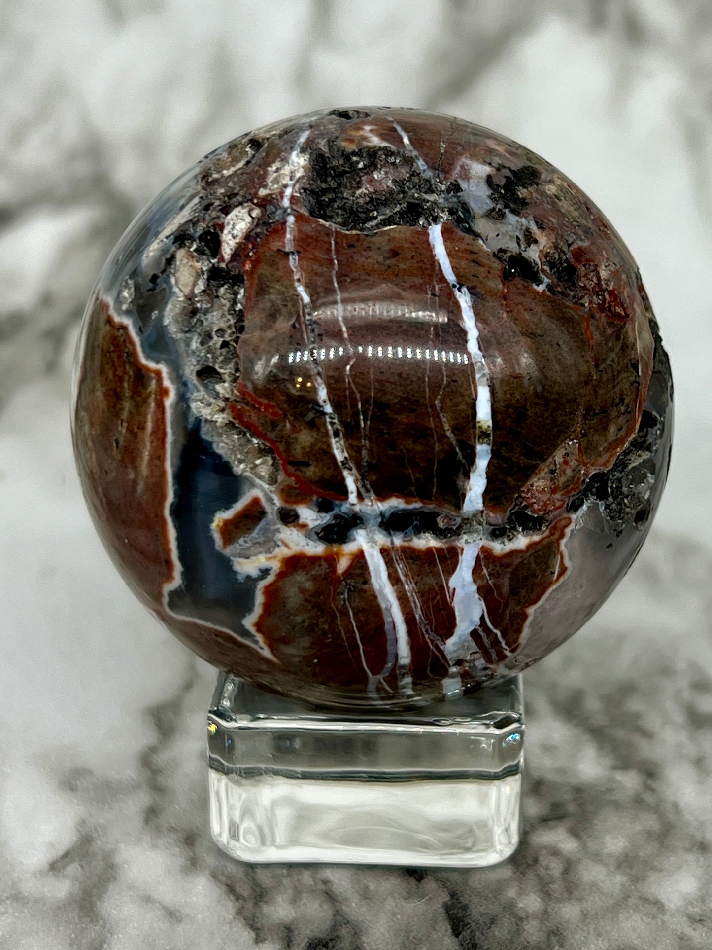 Football Agate Sphere