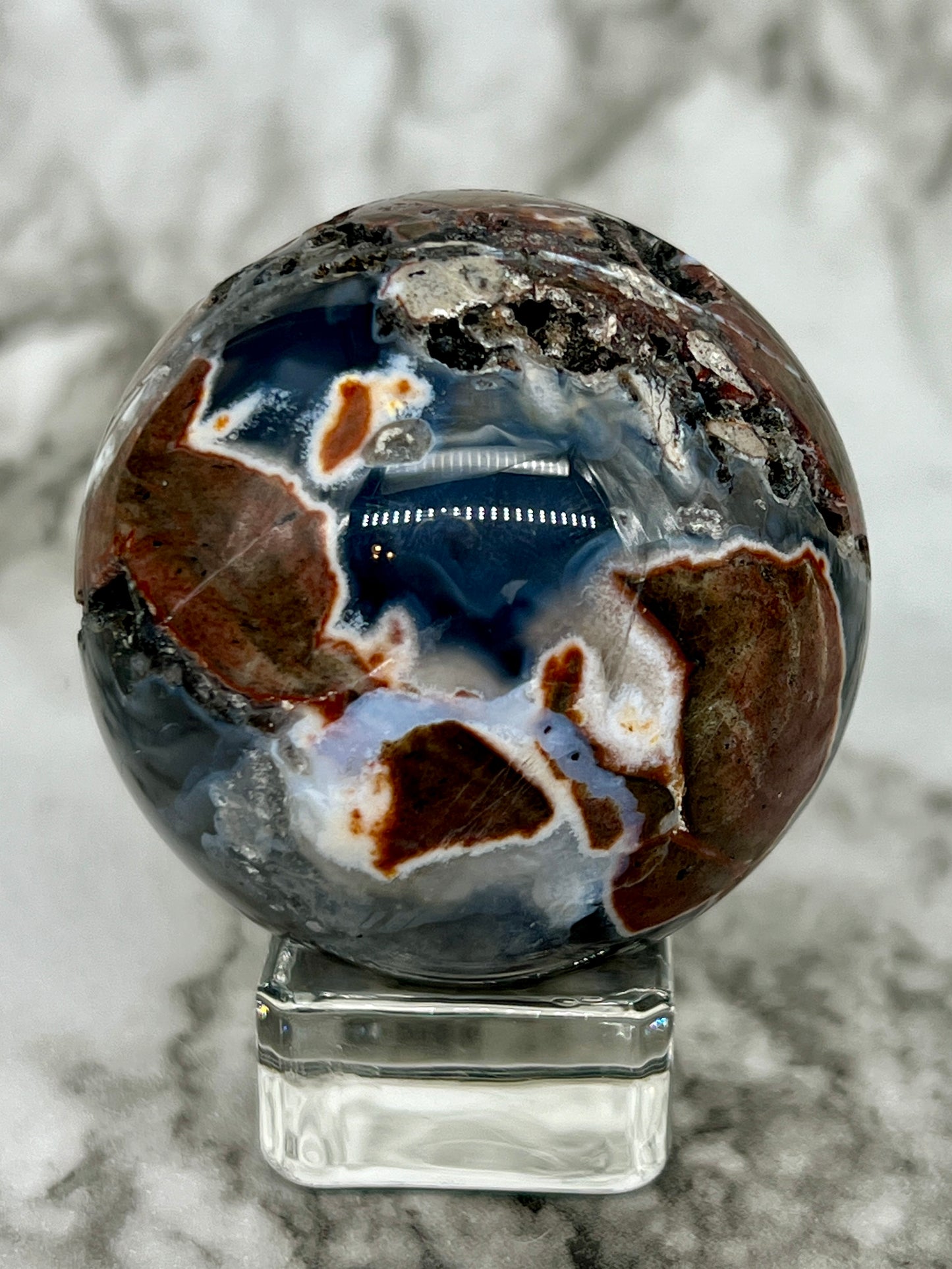 Football Agate Sphere