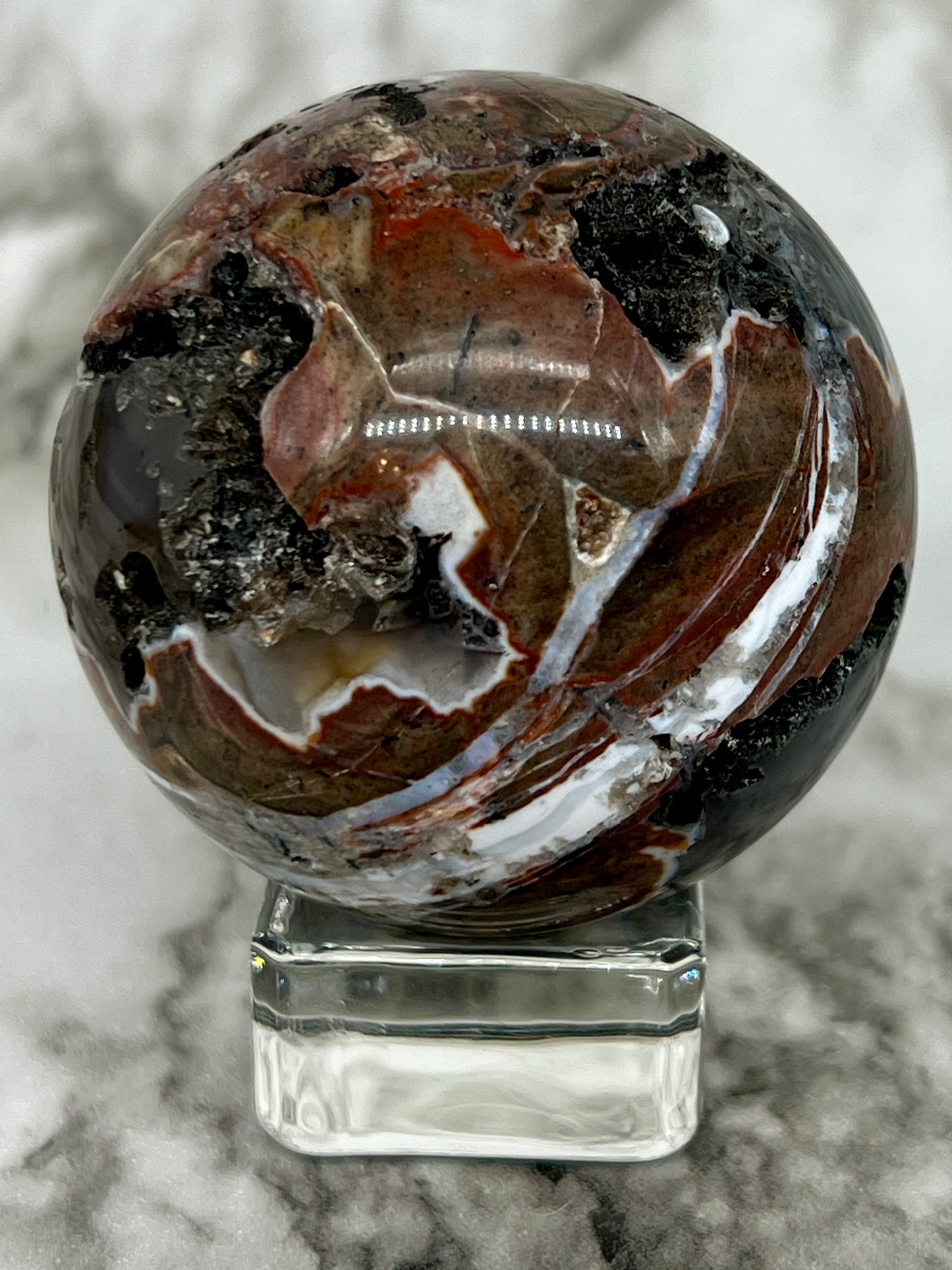 Football Agate Sphere