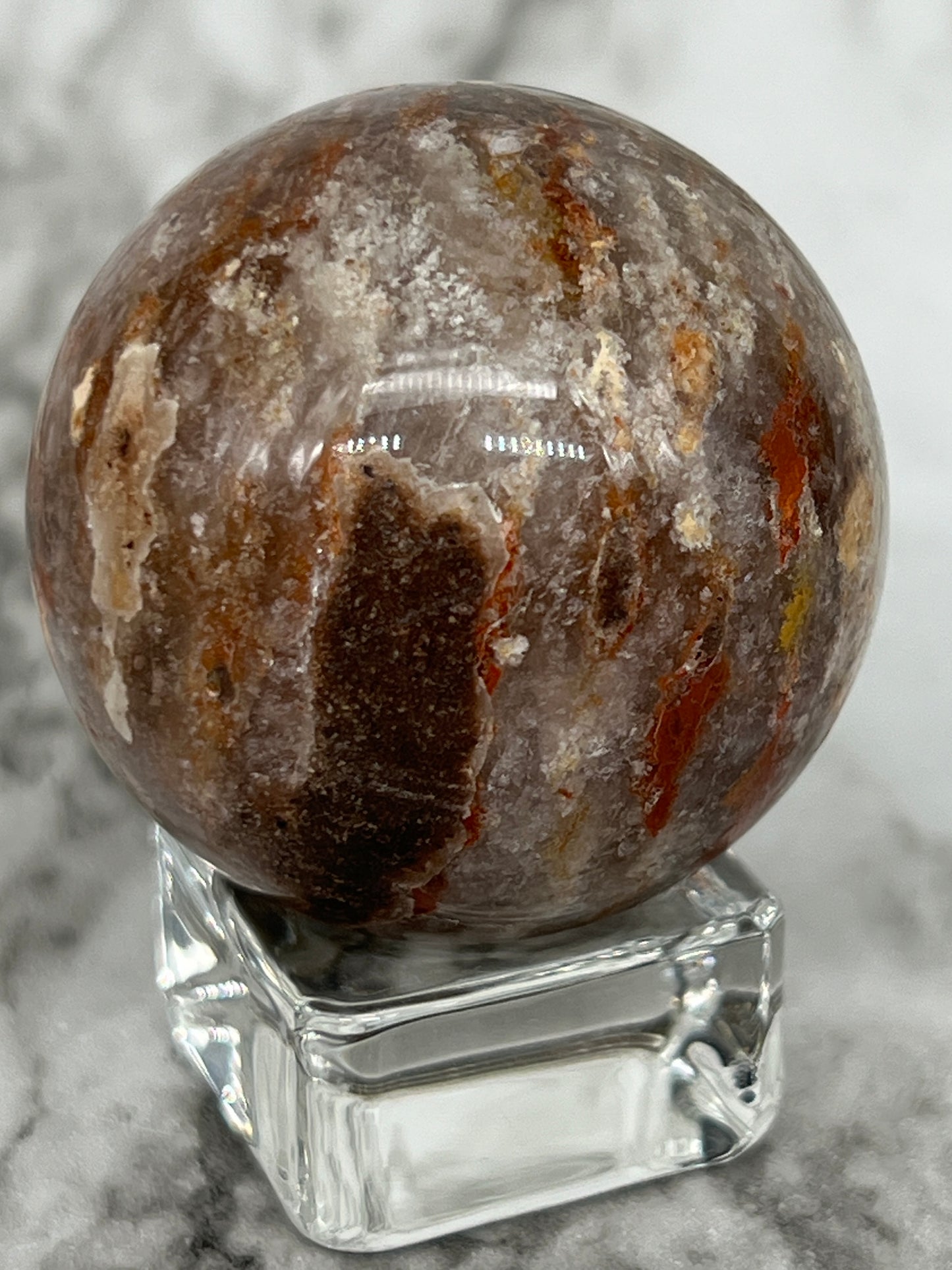 Thousand Layer Garden Quartz Sphere