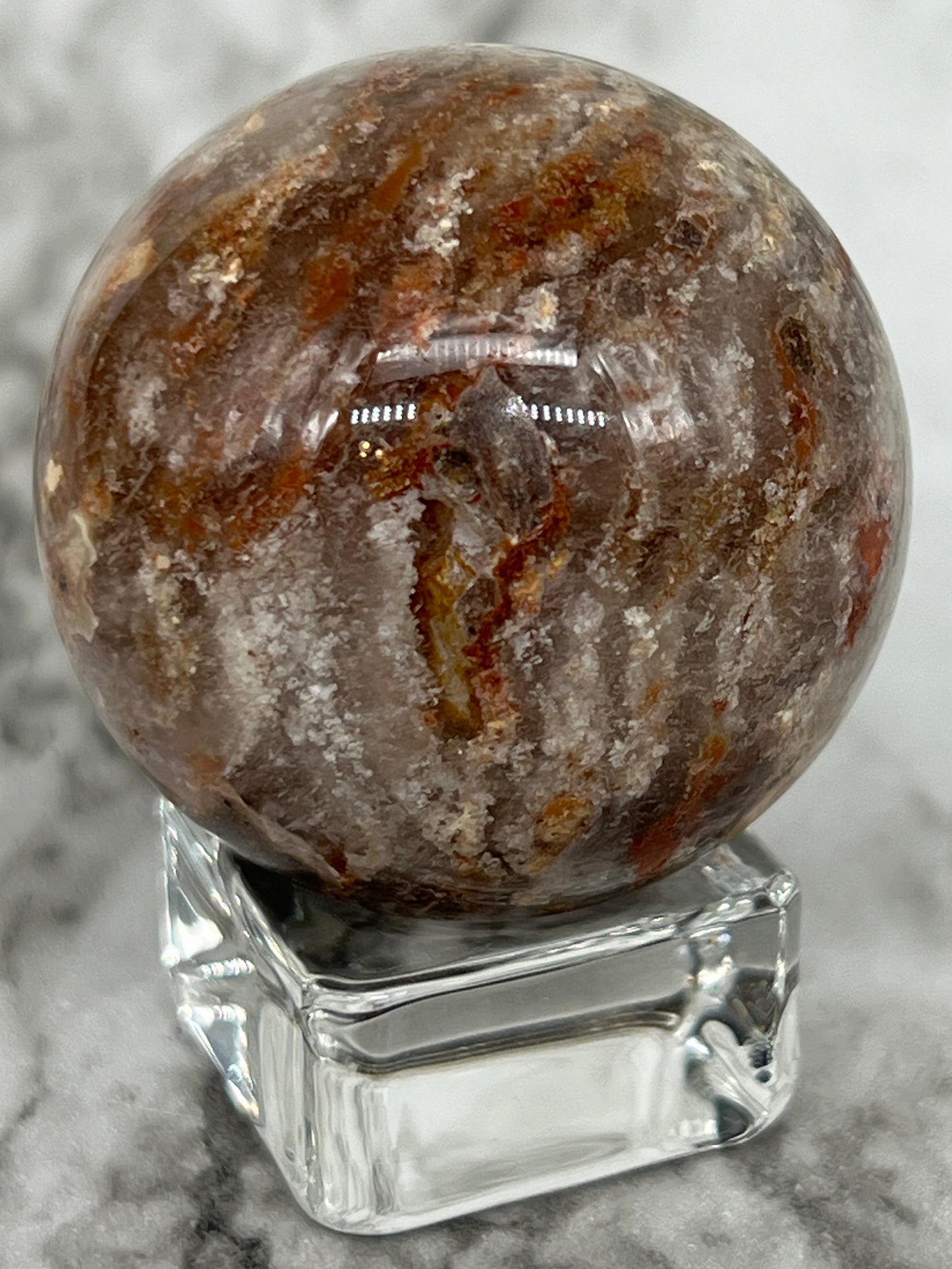 Thousand Layer Garden Quartz Sphere