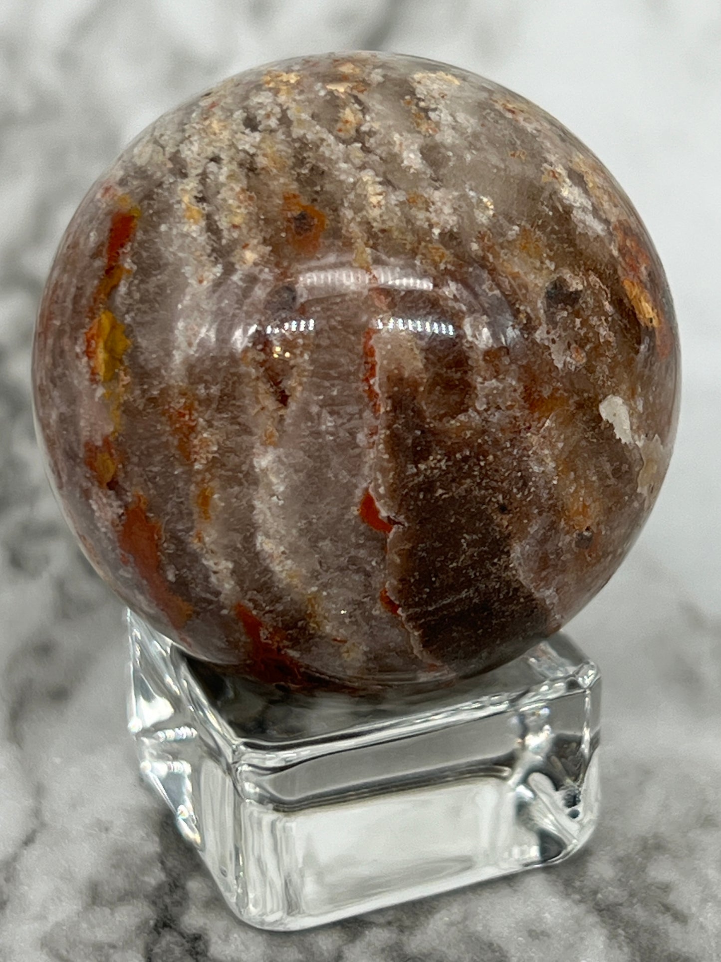 Thousand Layer Garden Quartz Sphere