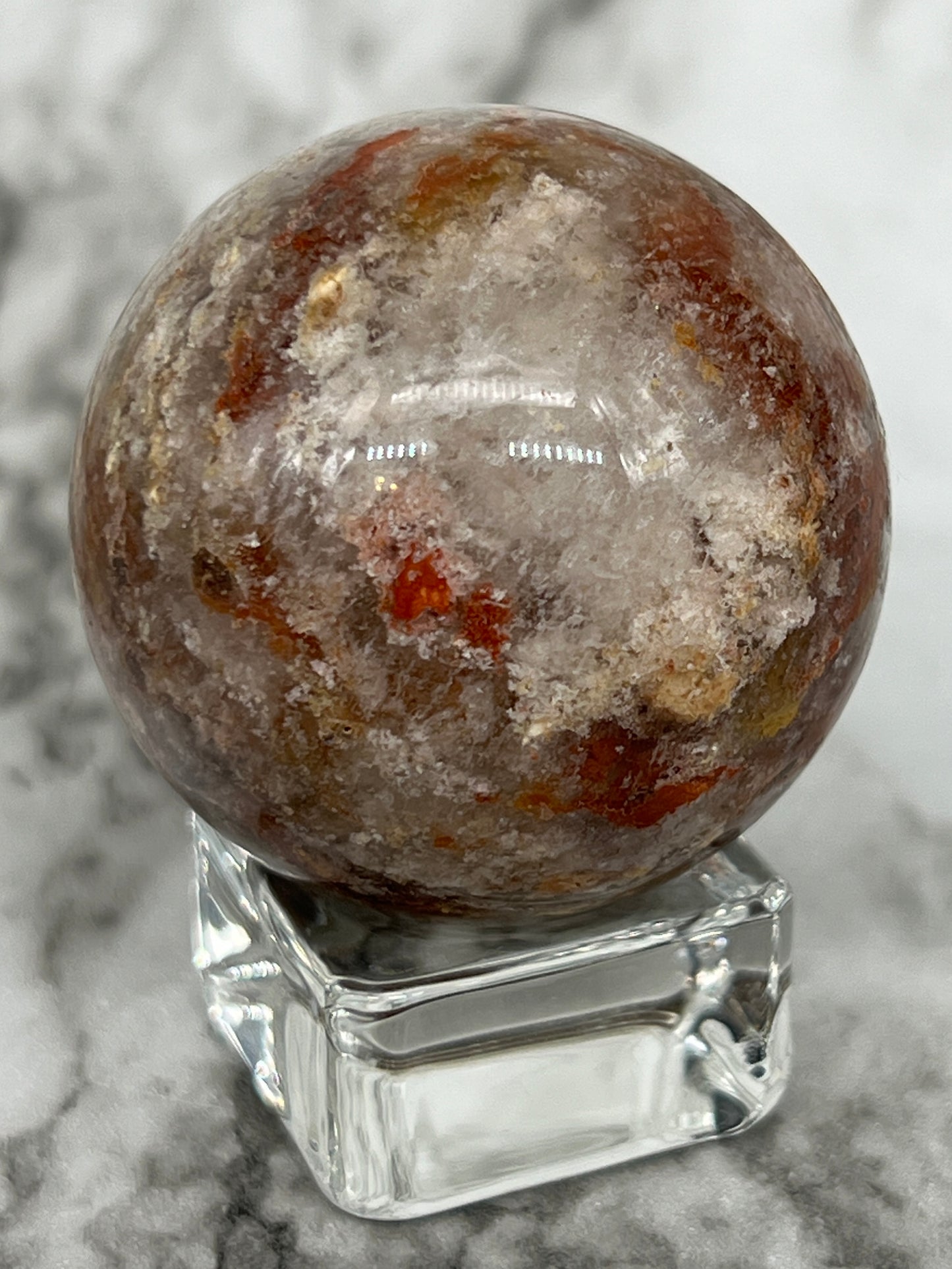 Thousand Layer Garden Quartz Sphere