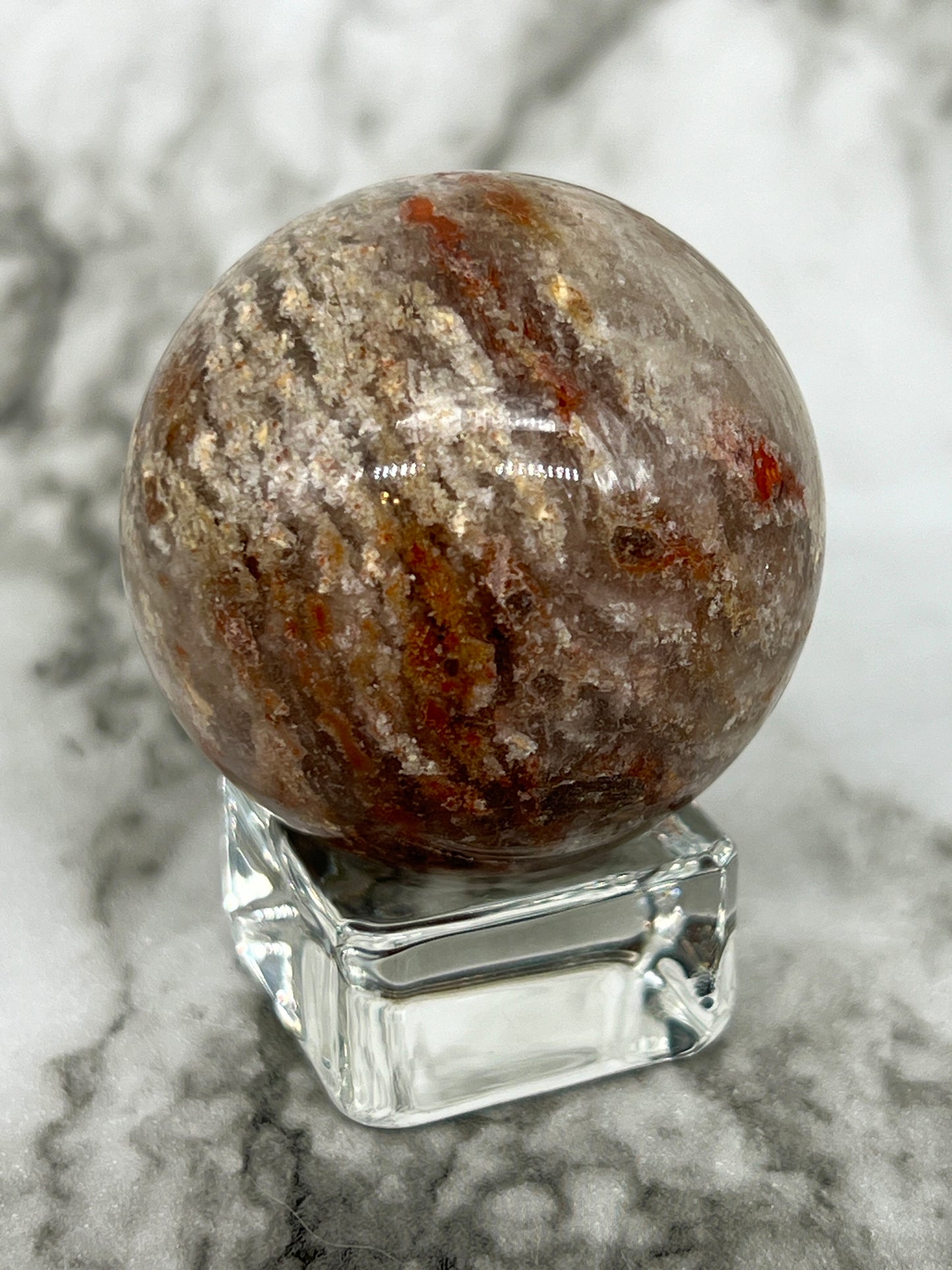 Thousand Layer Garden Quartz Sphere