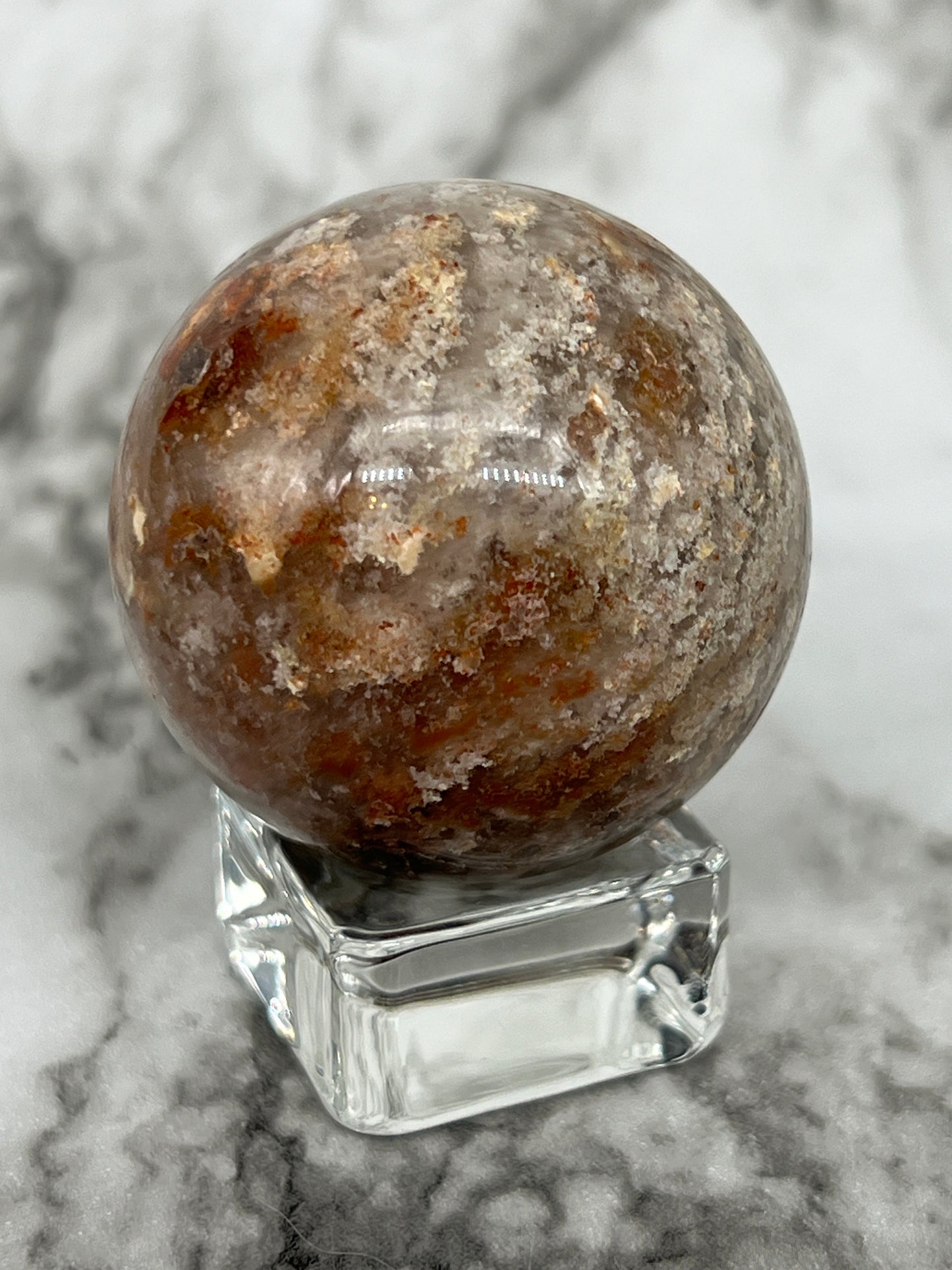 Thousand Layer Garden Quartz Sphere