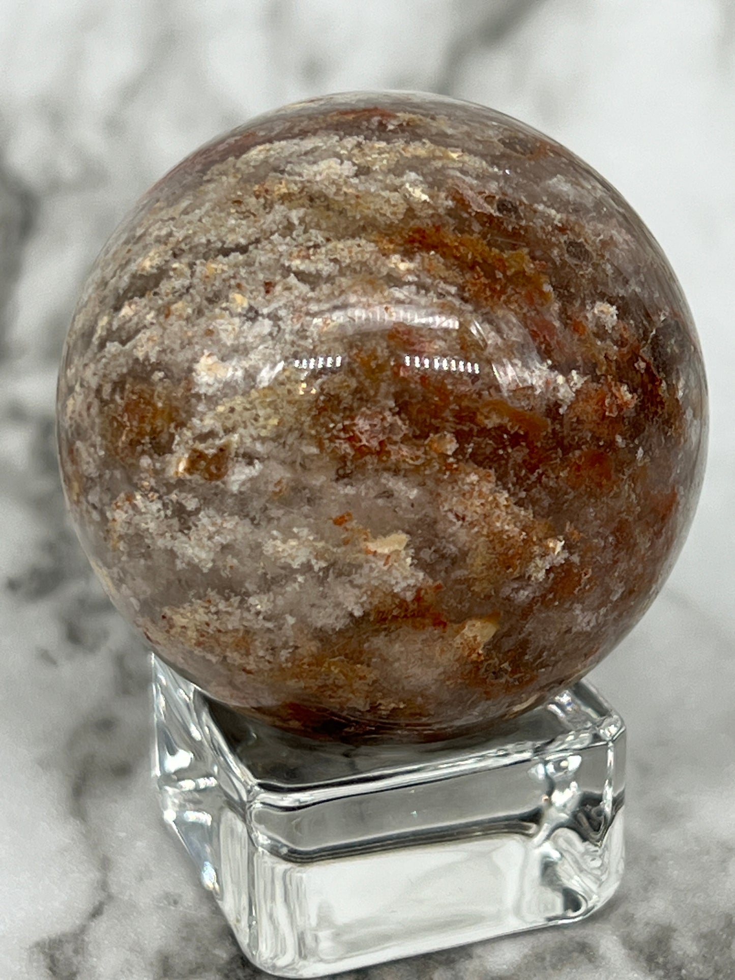 Thousand Layer Garden Quartz Sphere