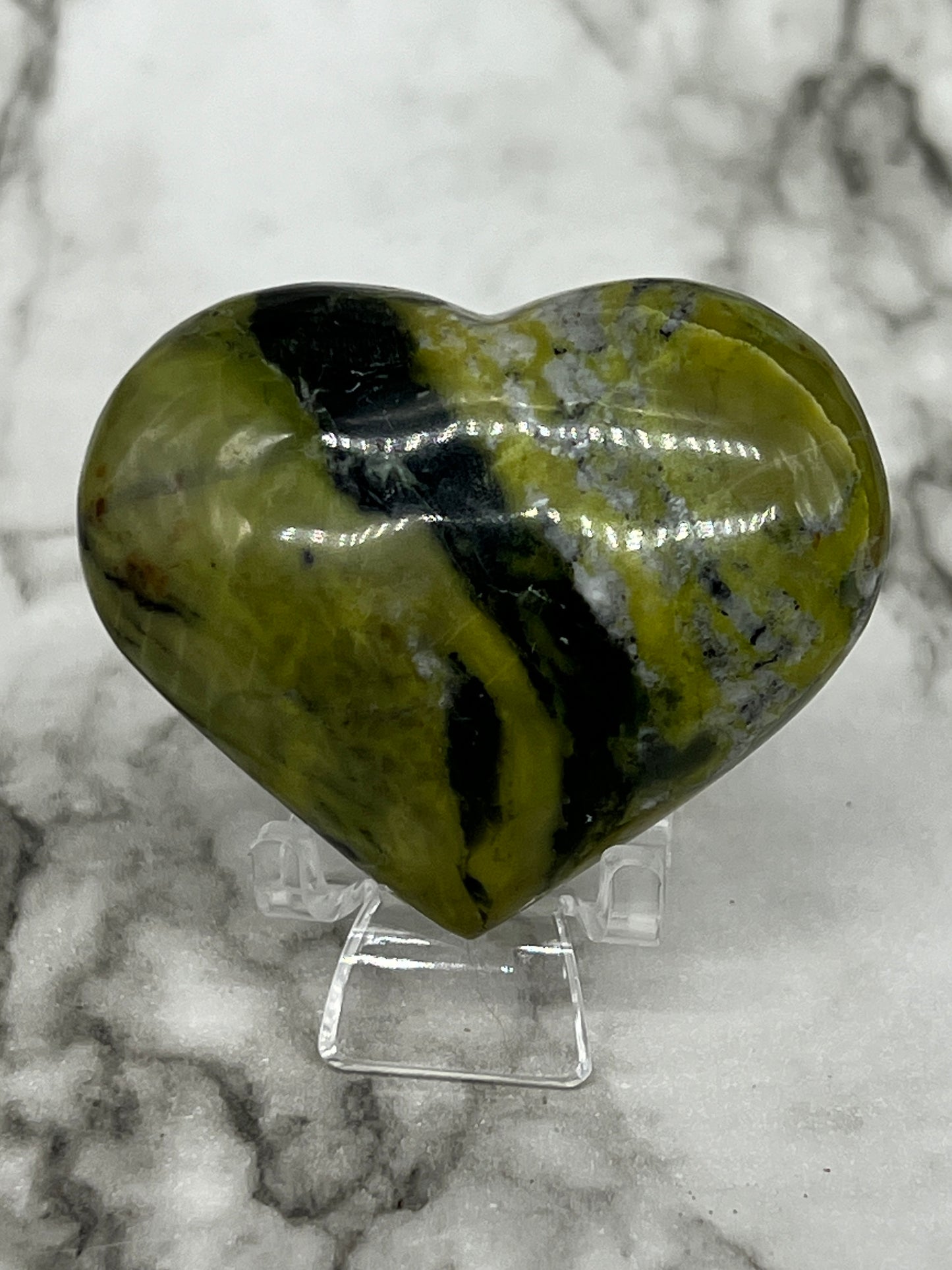 Rutile Serpentine Heart